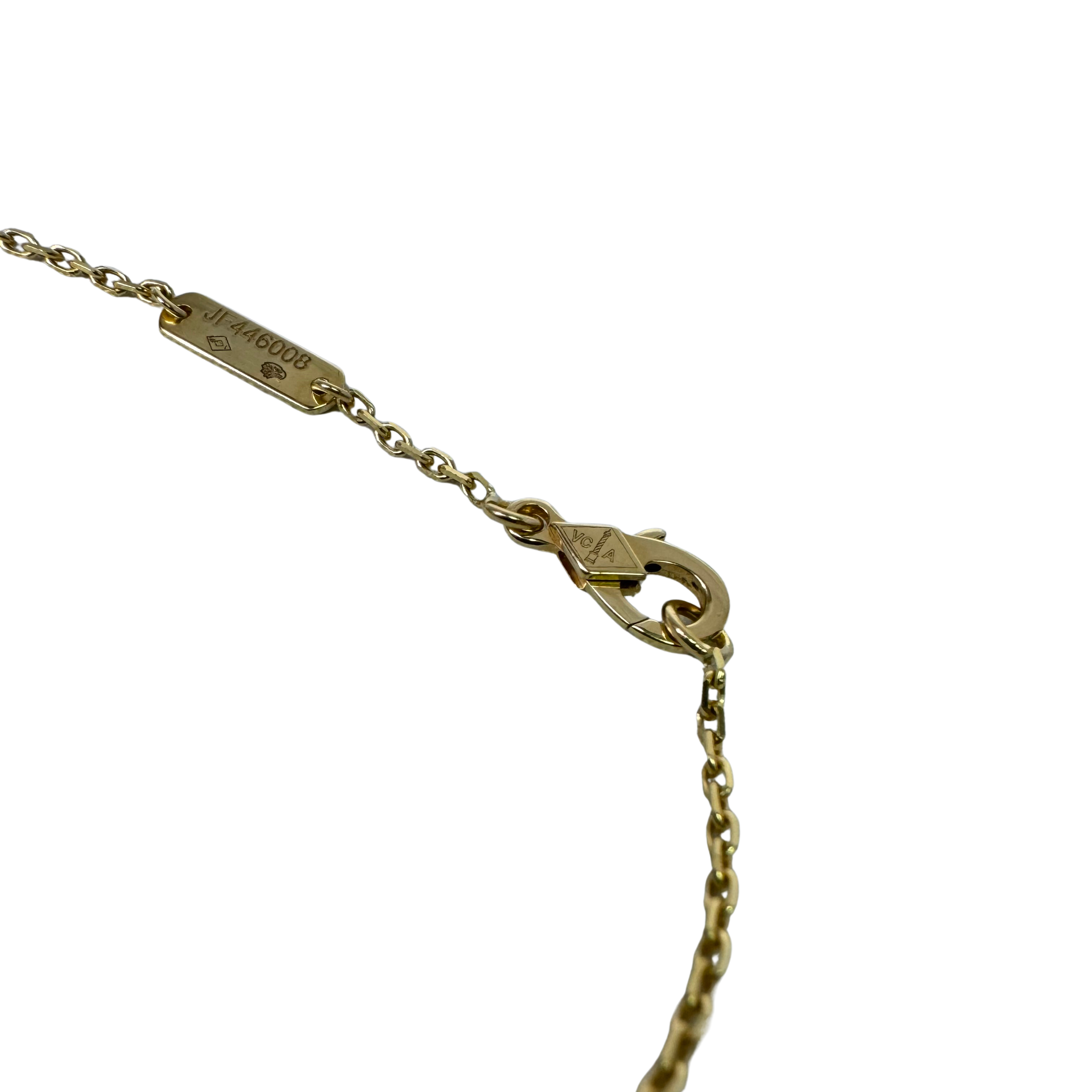 Van Cleef & Arpels Vintage Alhambra Onyx Pendant with 18K Gold
