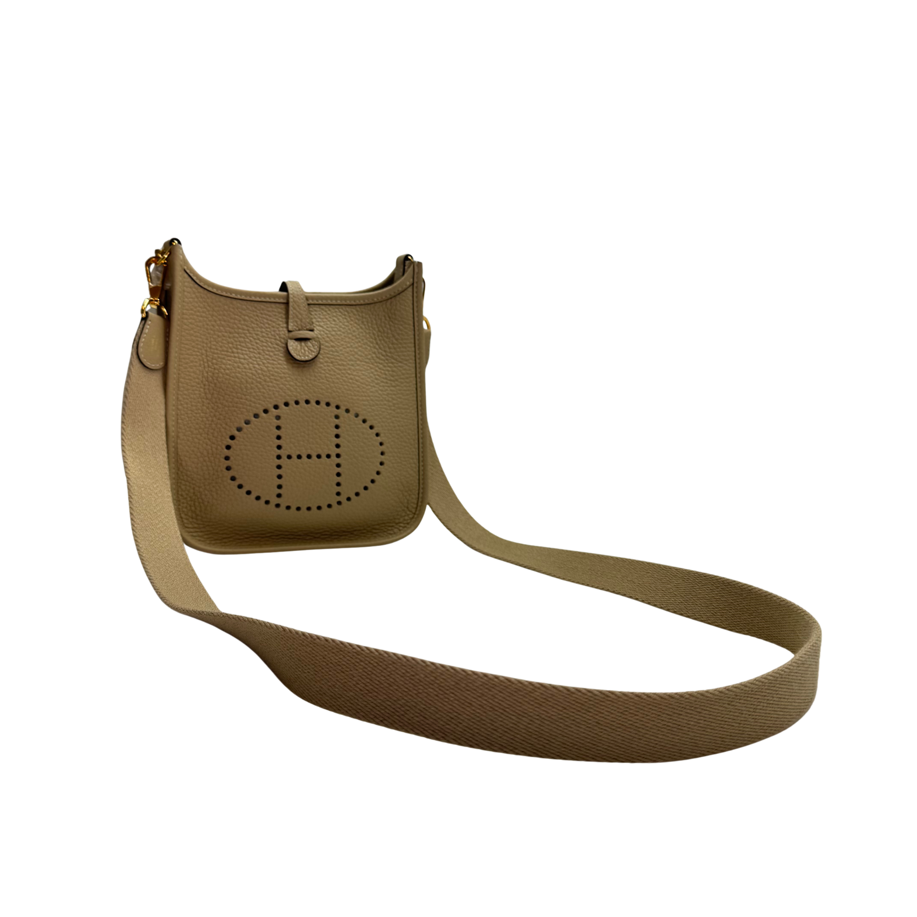 Hermés Evelyn Mini Crossbody Bag U Stamp 2022 Beige