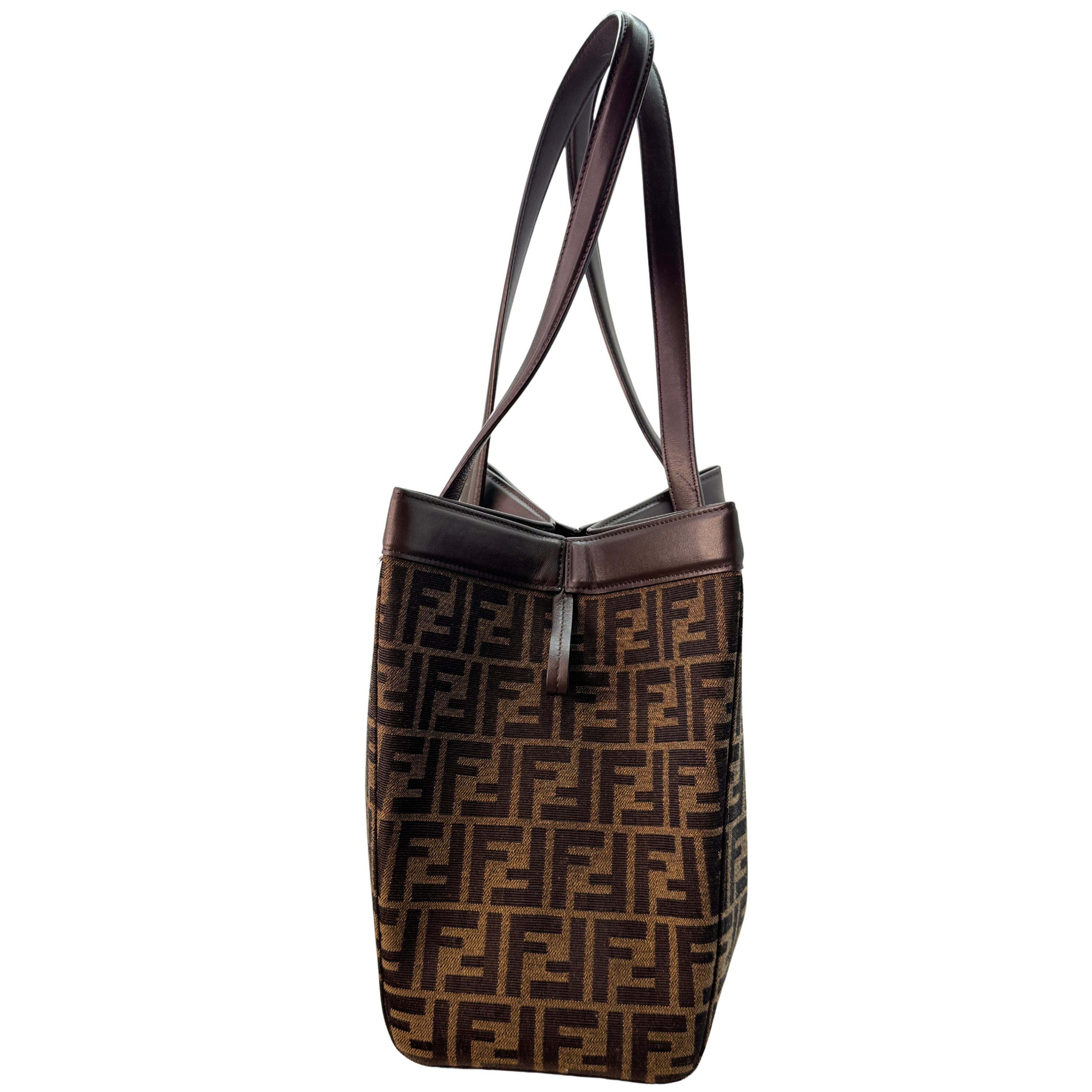 Fendi Origami Medium Fabric Tote Bag Brown