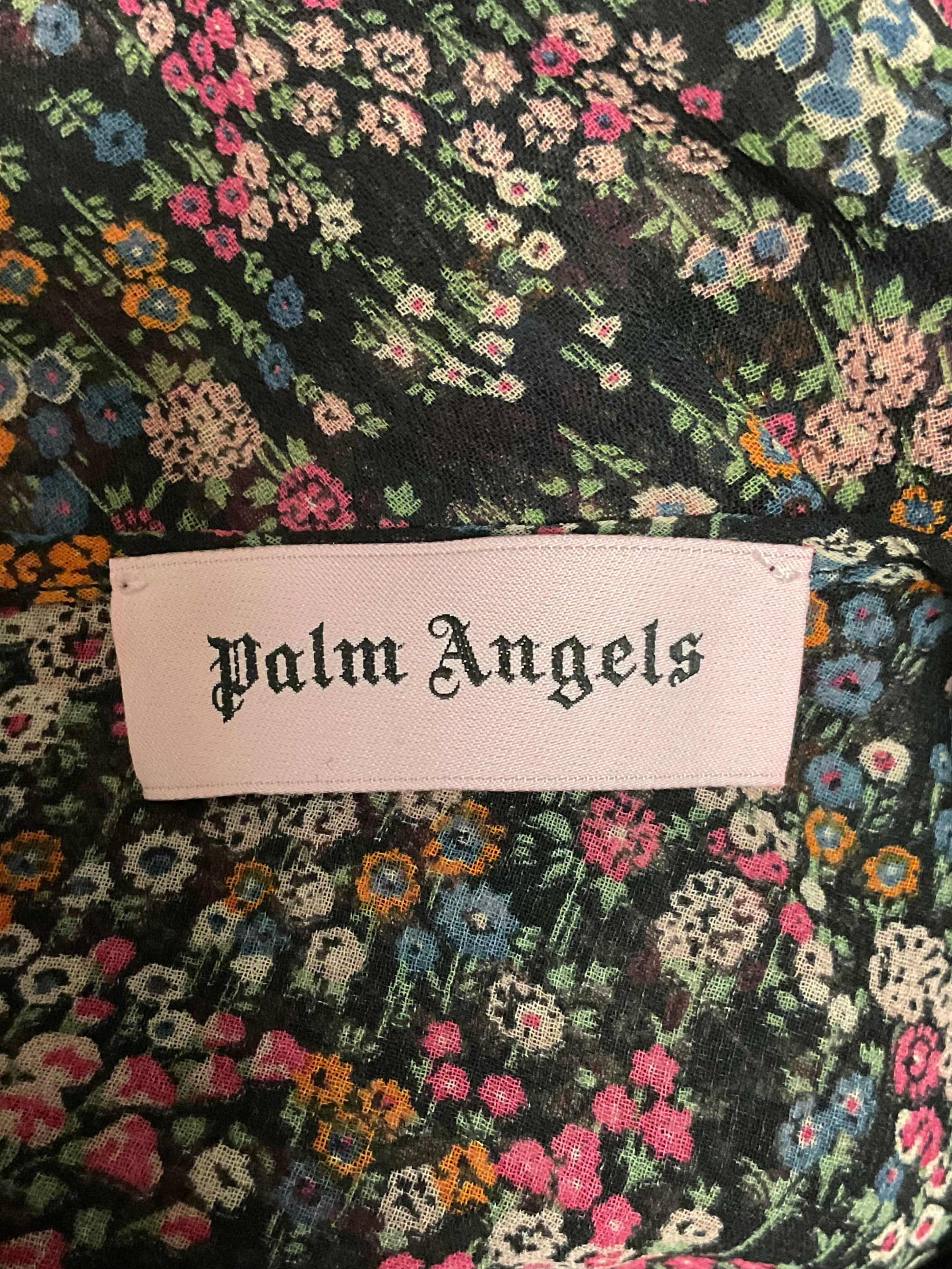 Palm Angels Long Dress Floral Multicolour 42