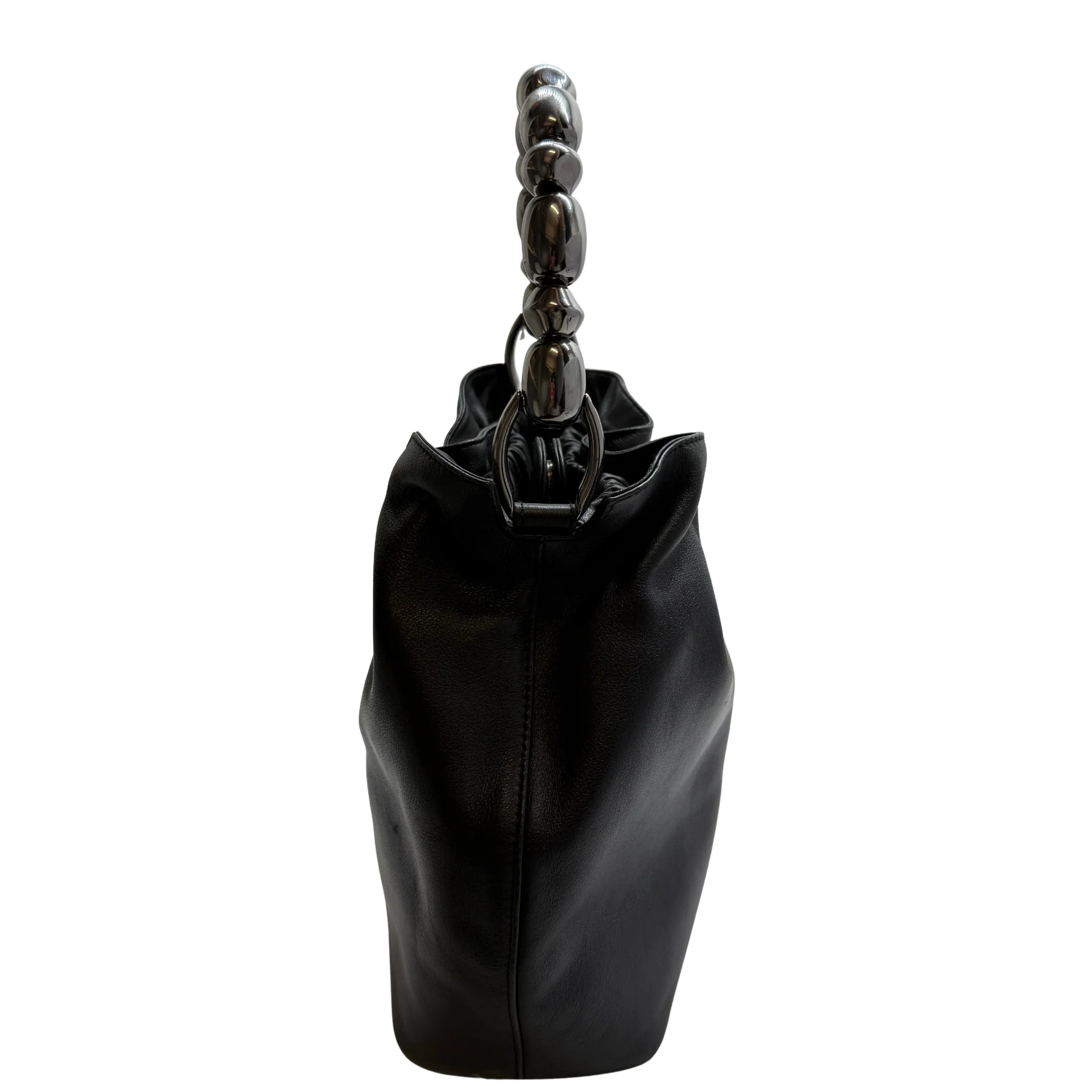 Christian Dior Malice Pearl Handbag Leather Black - Lost Designer