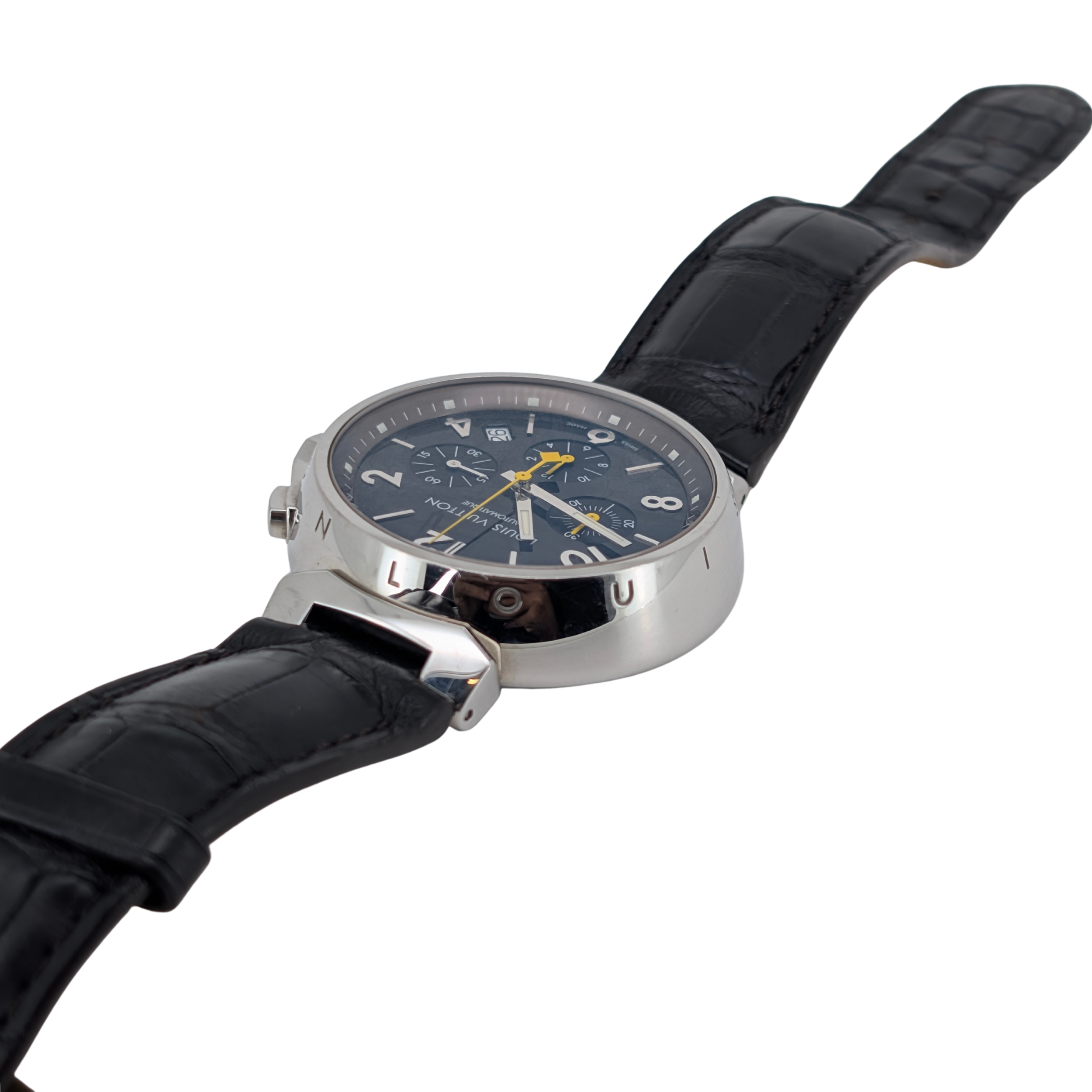 Louis Vuitton Tambour Chronograph Q1121 41mm Automatic Steel Watch