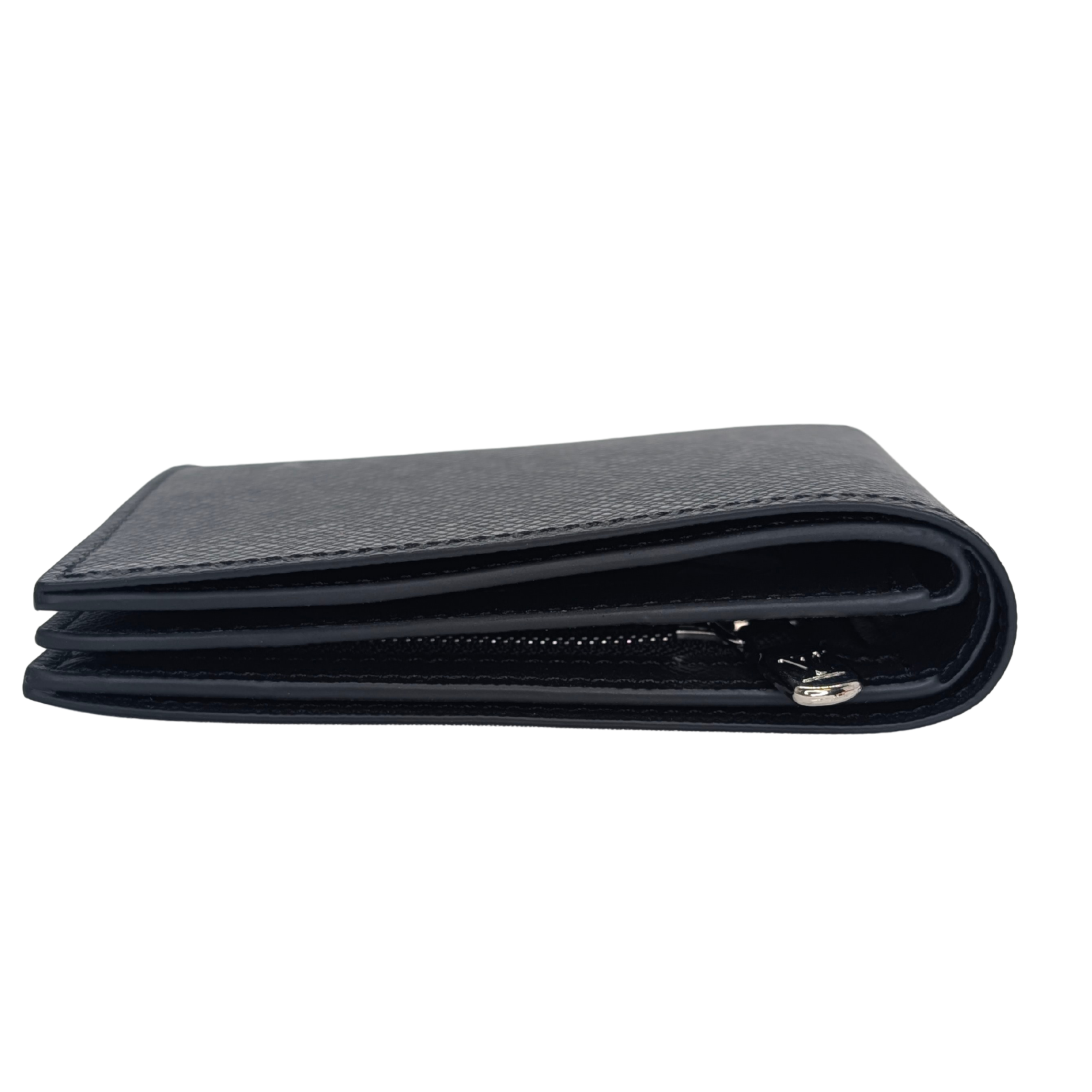Louis Vuitton Bifold Men's Wallet Leather Black