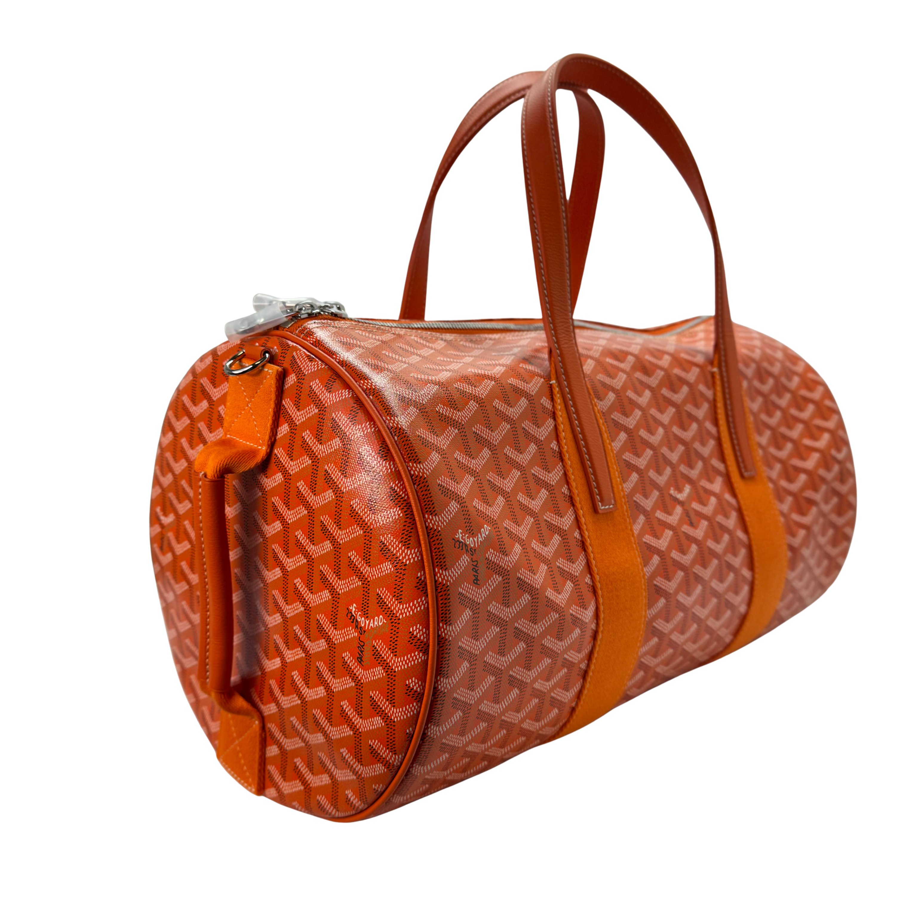 Goyard Orange Barrel 40 Sports Bag