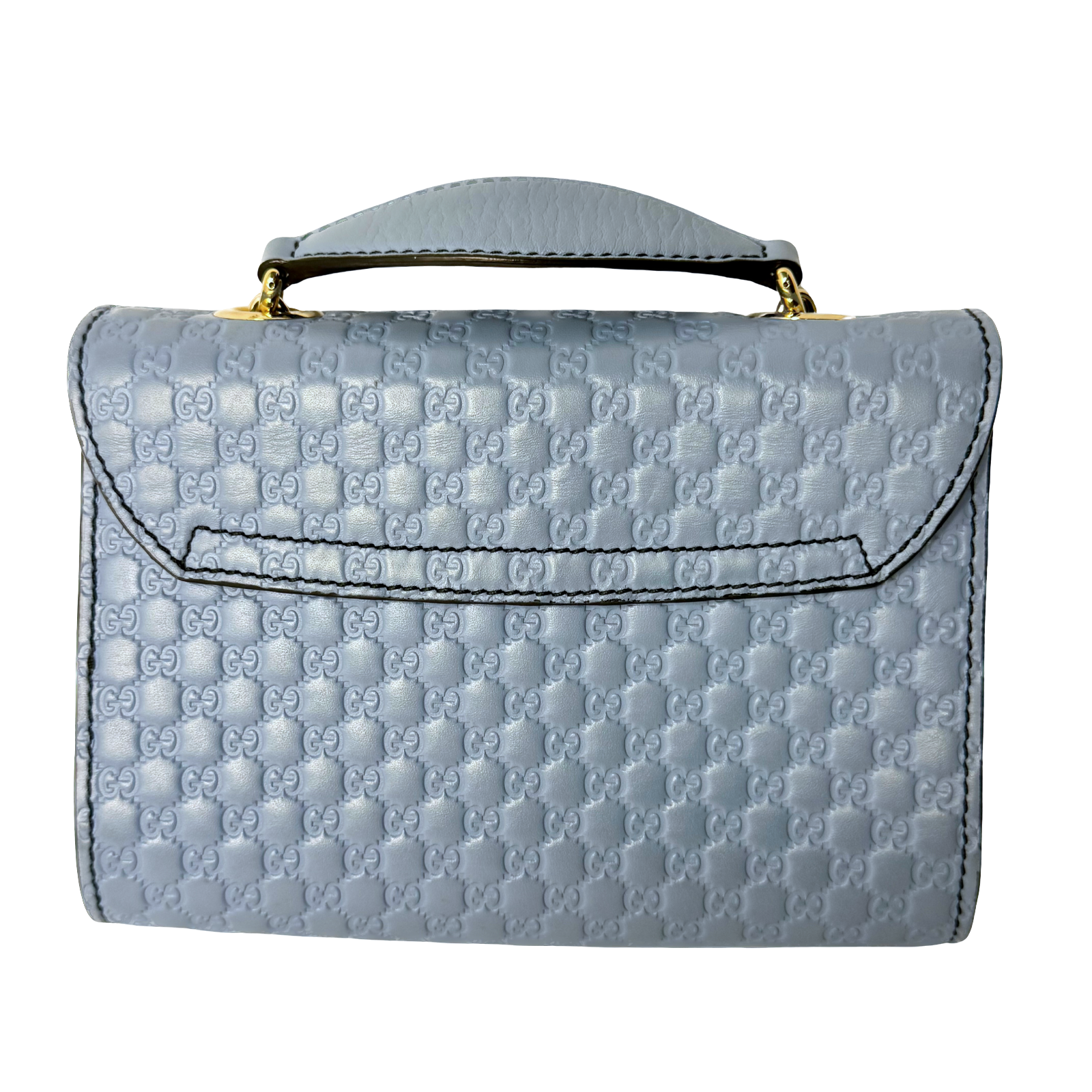 Gucci Microguccissima Mini Emily Chain Shoulder Bag – Light Blue