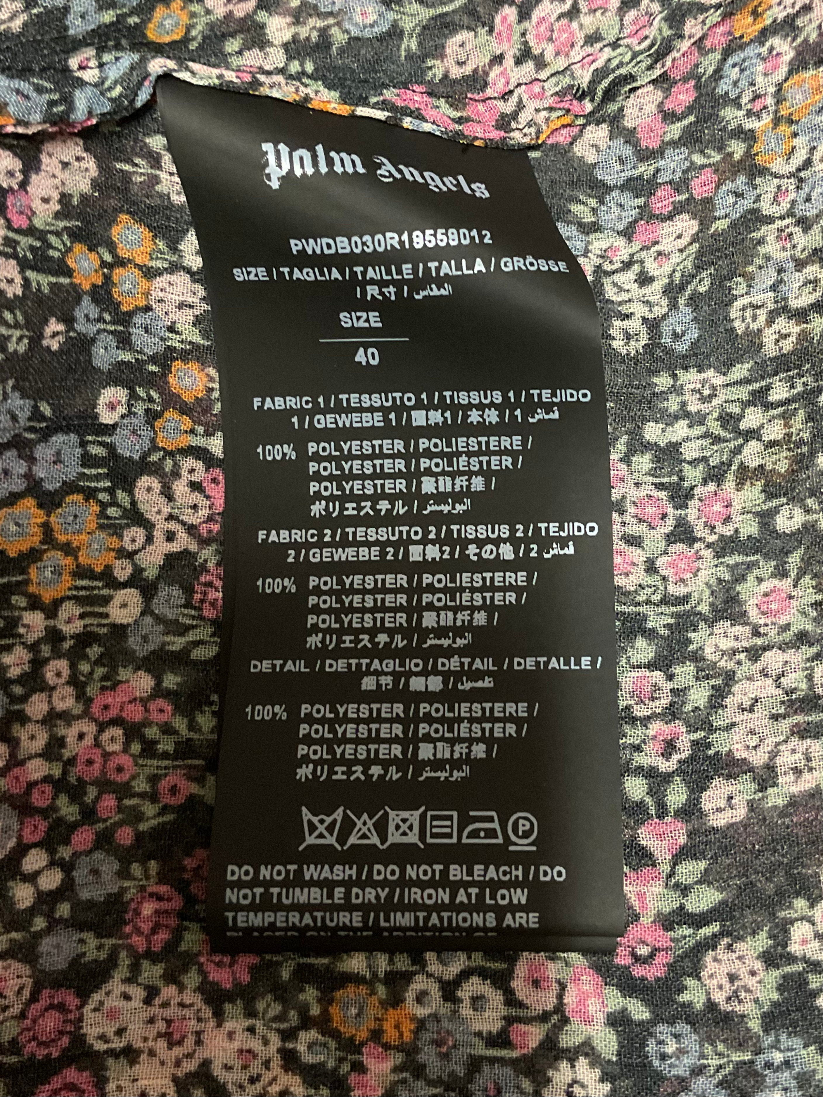Palm Angels Long Dress Floral Multicolour 42