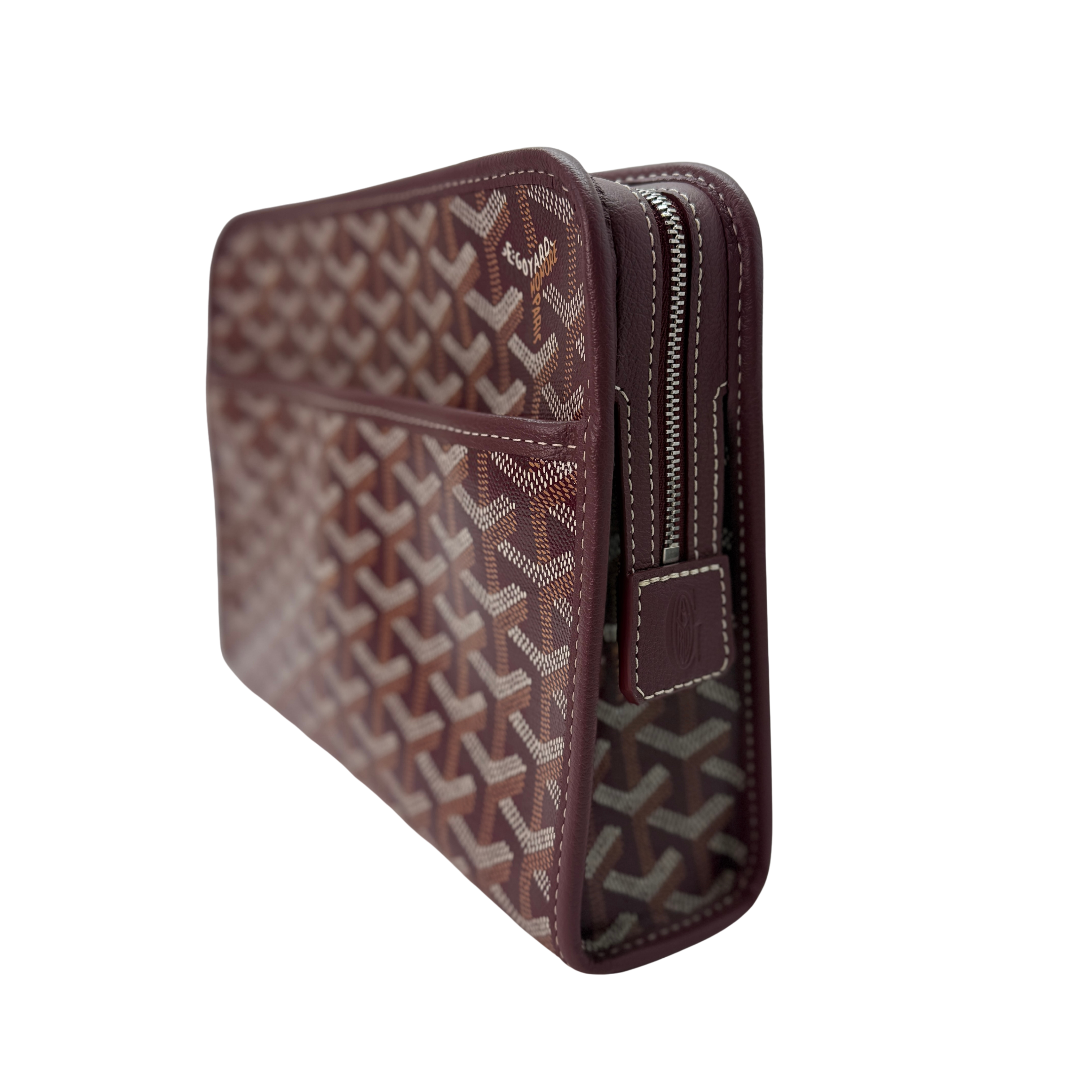 Goyard Burgundy Jouvence MM Toiletry Clutch Bag