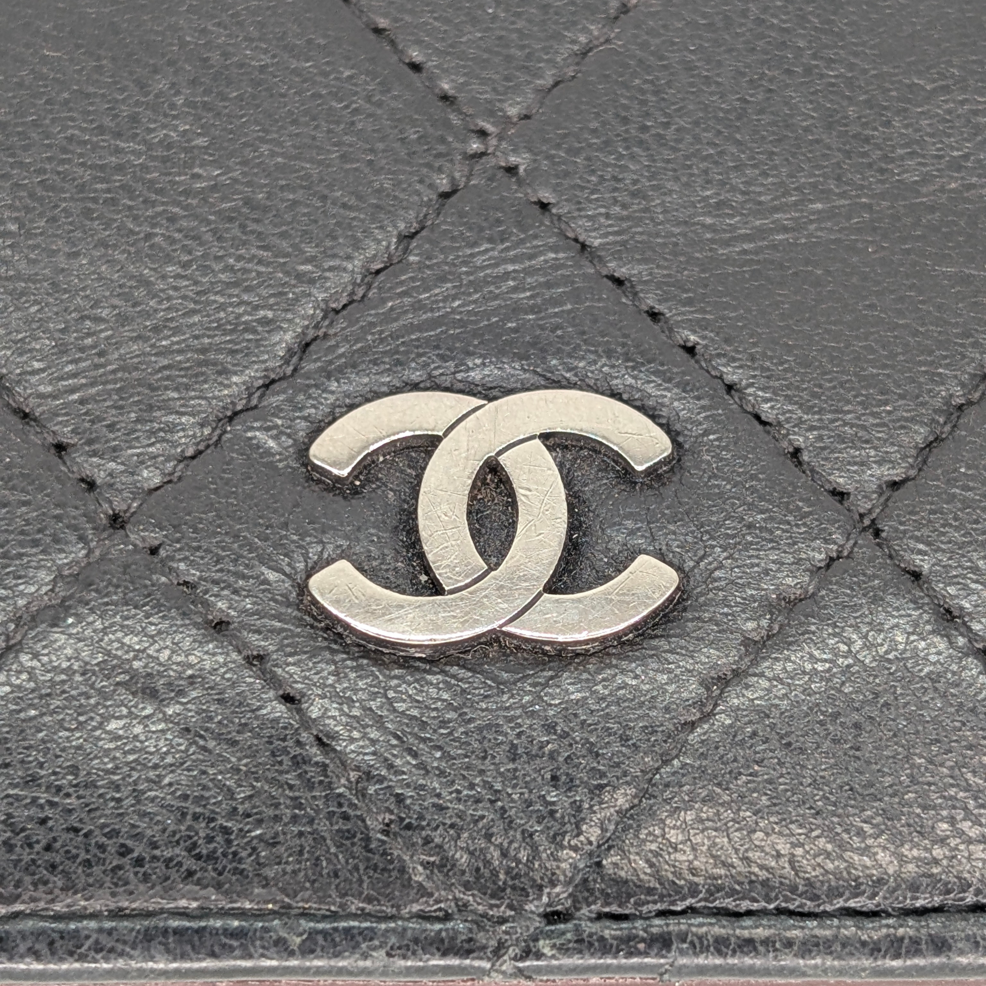 Chanel Lambskin Leather Wallet Black