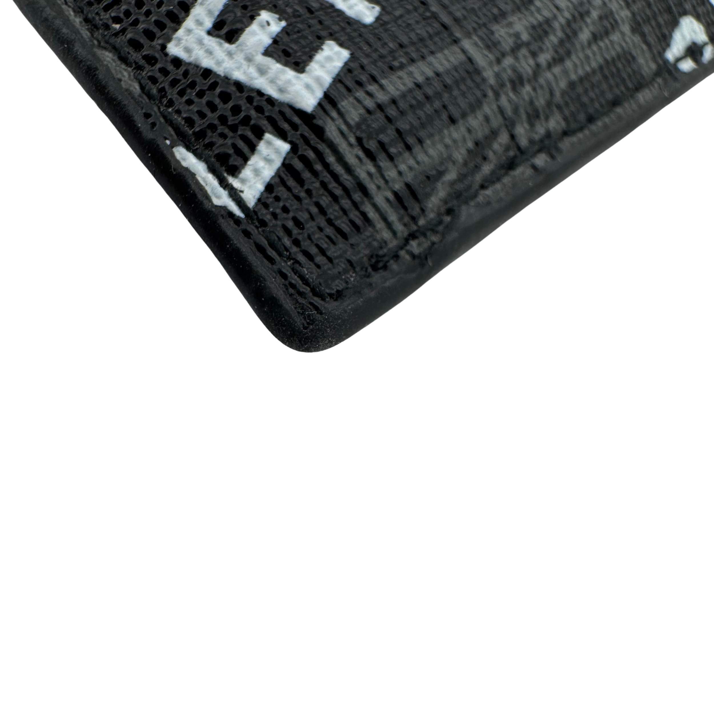 Balenciaga Logo Card Case Black White