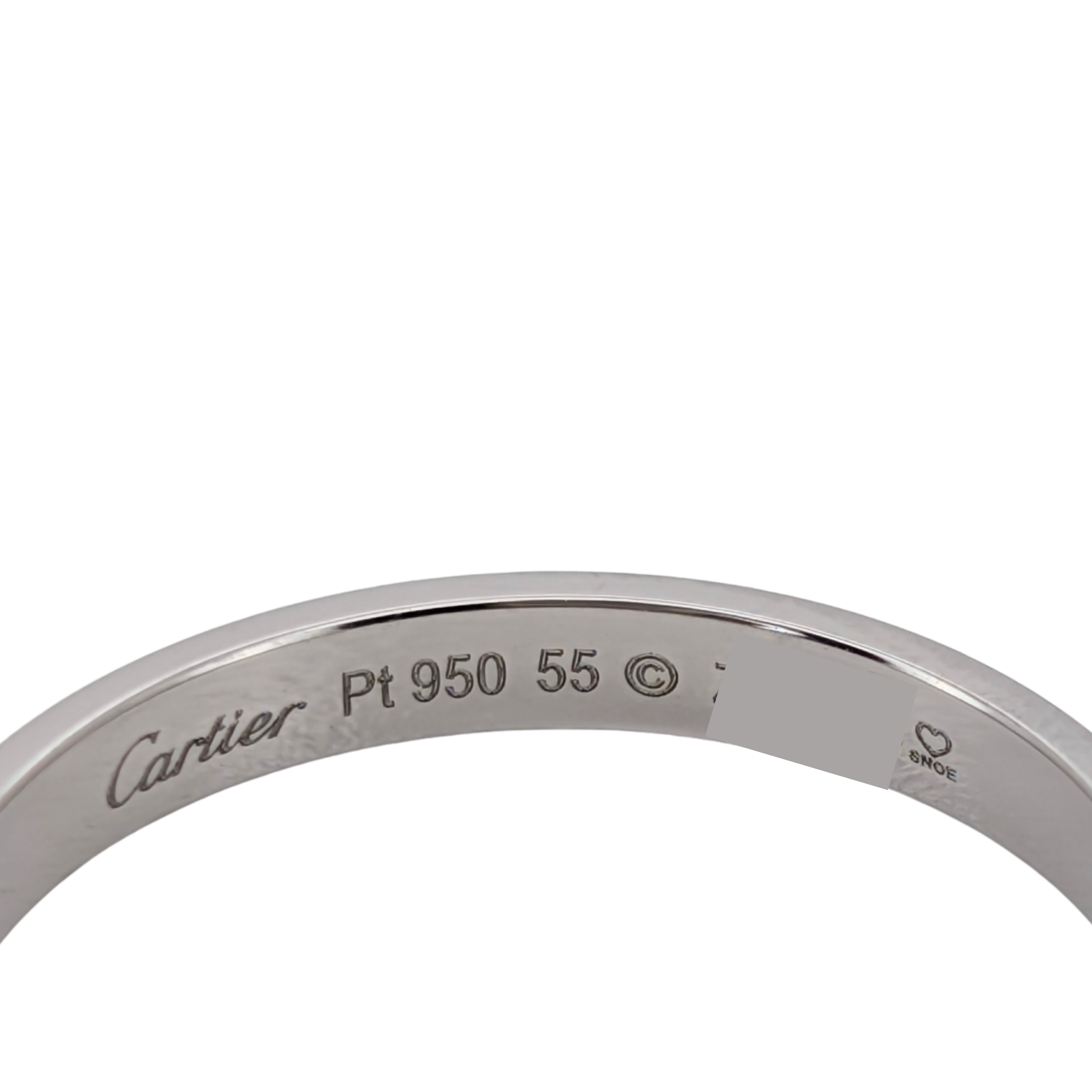 Cartier d’Amour Wedding Band Set – Platinum 950 Matching His & Hers Rings