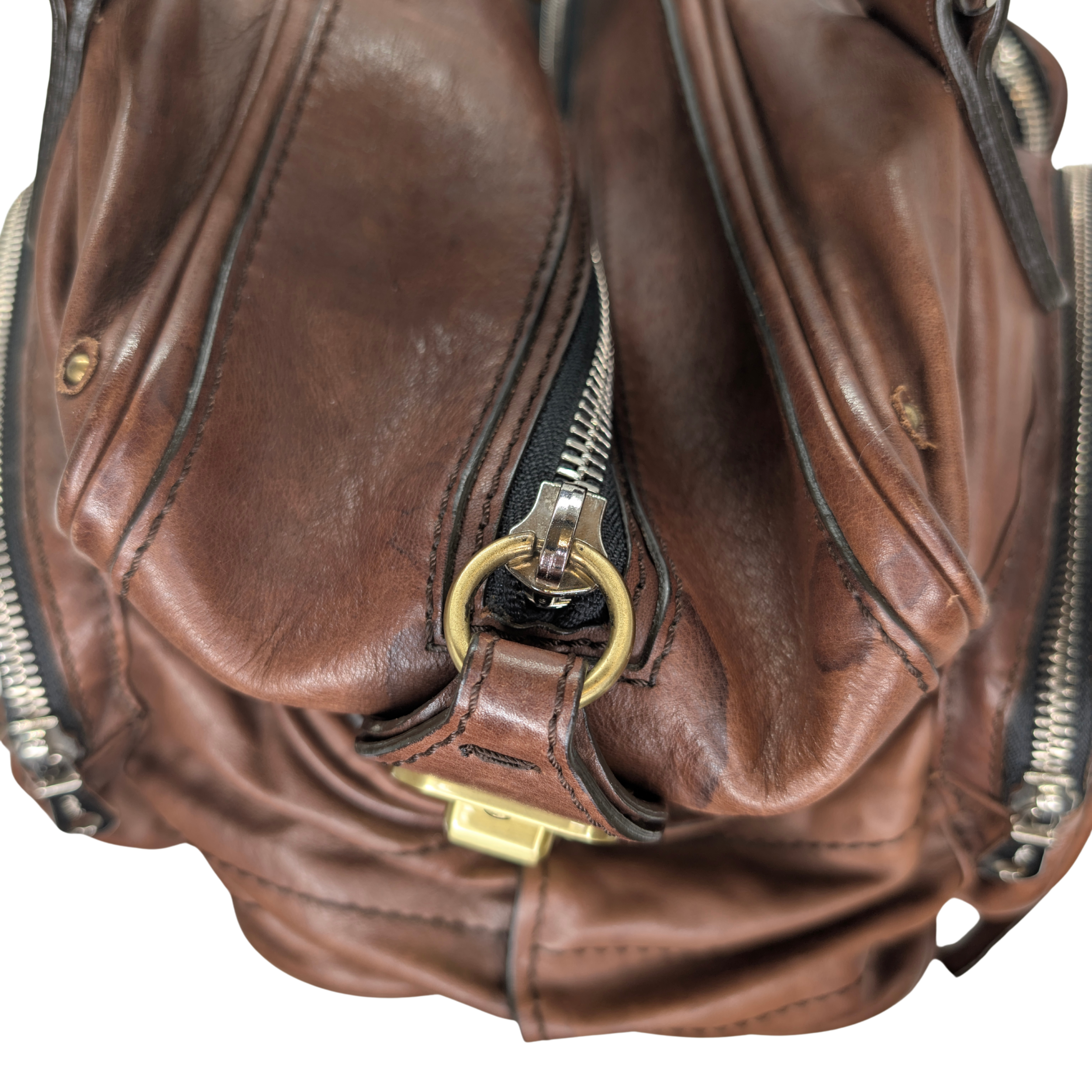 Chloe Betty Leather Handbag Brown