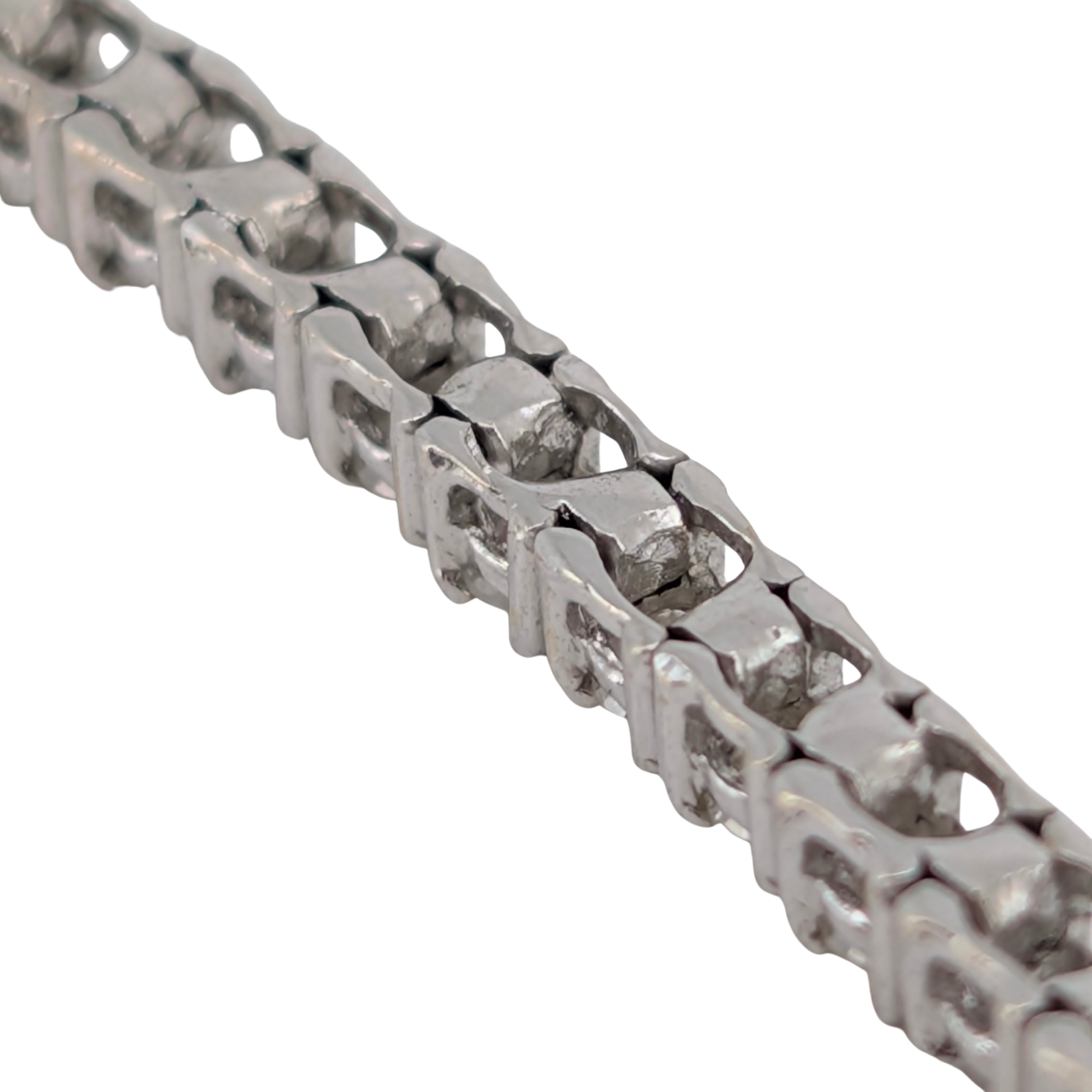 2.00Ct Natural Diamond Tennis Bracelet In 18K White Gold