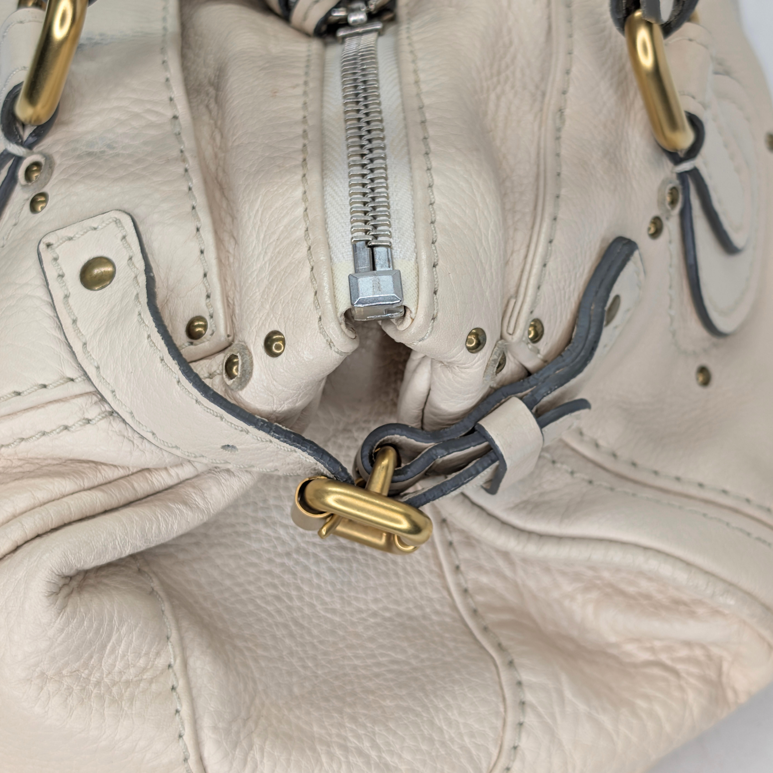 Chloé Paddington Bag Leather Off-white