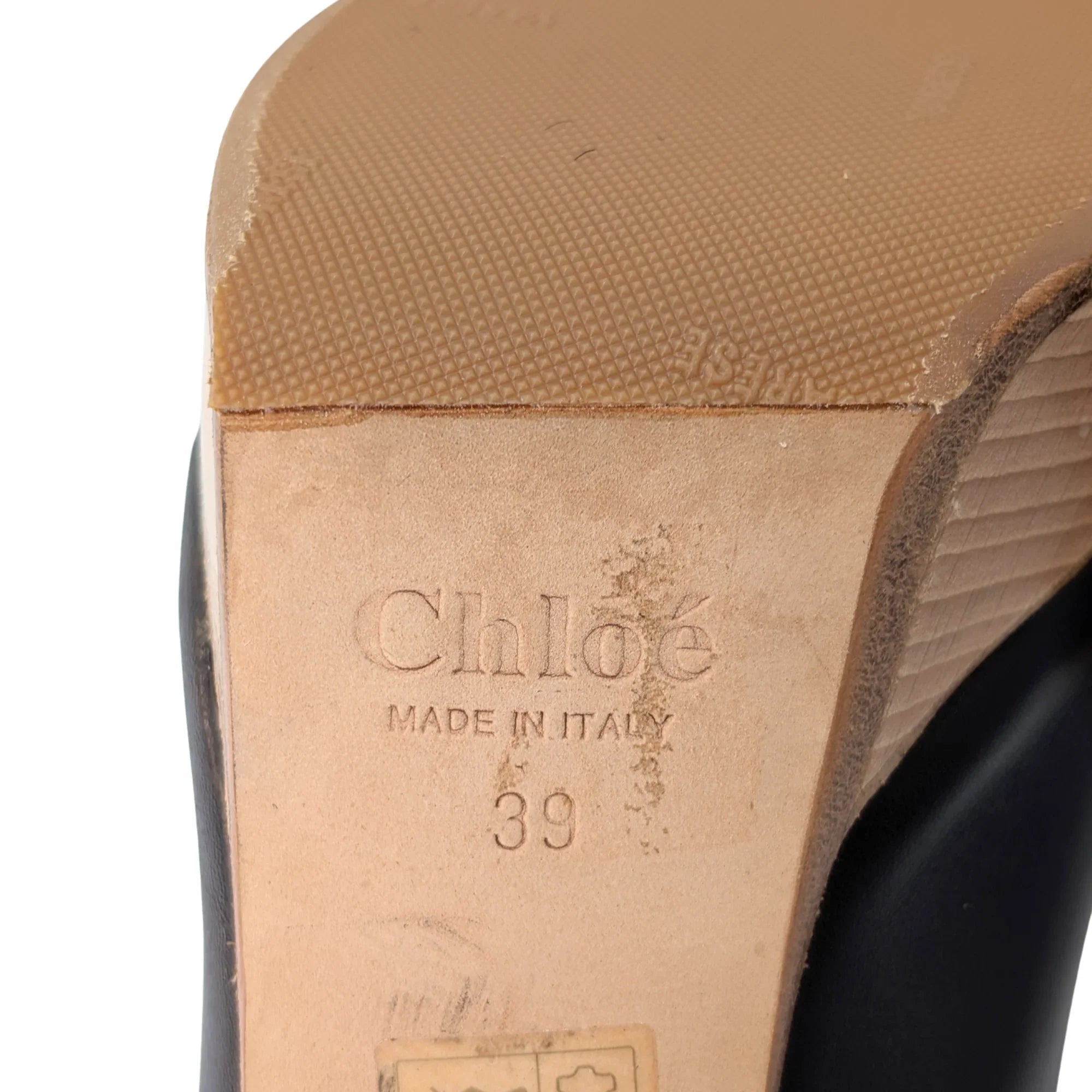 Chloé Slingback Heels Brown 39 - Lost Designer