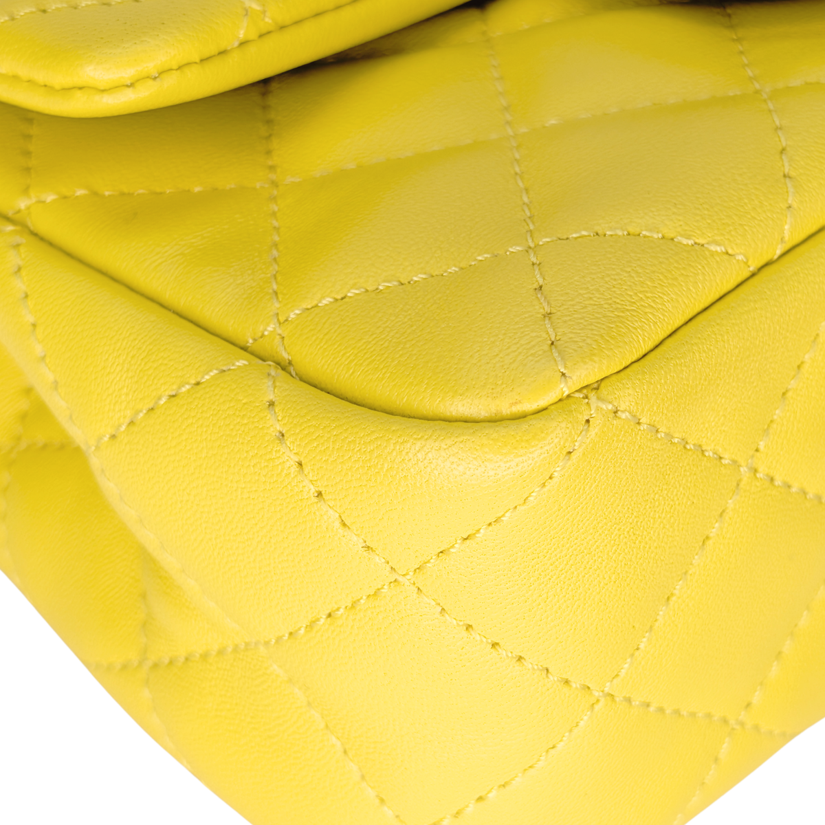 Chanel Pearl Crush Mini Flap Bag Yellow