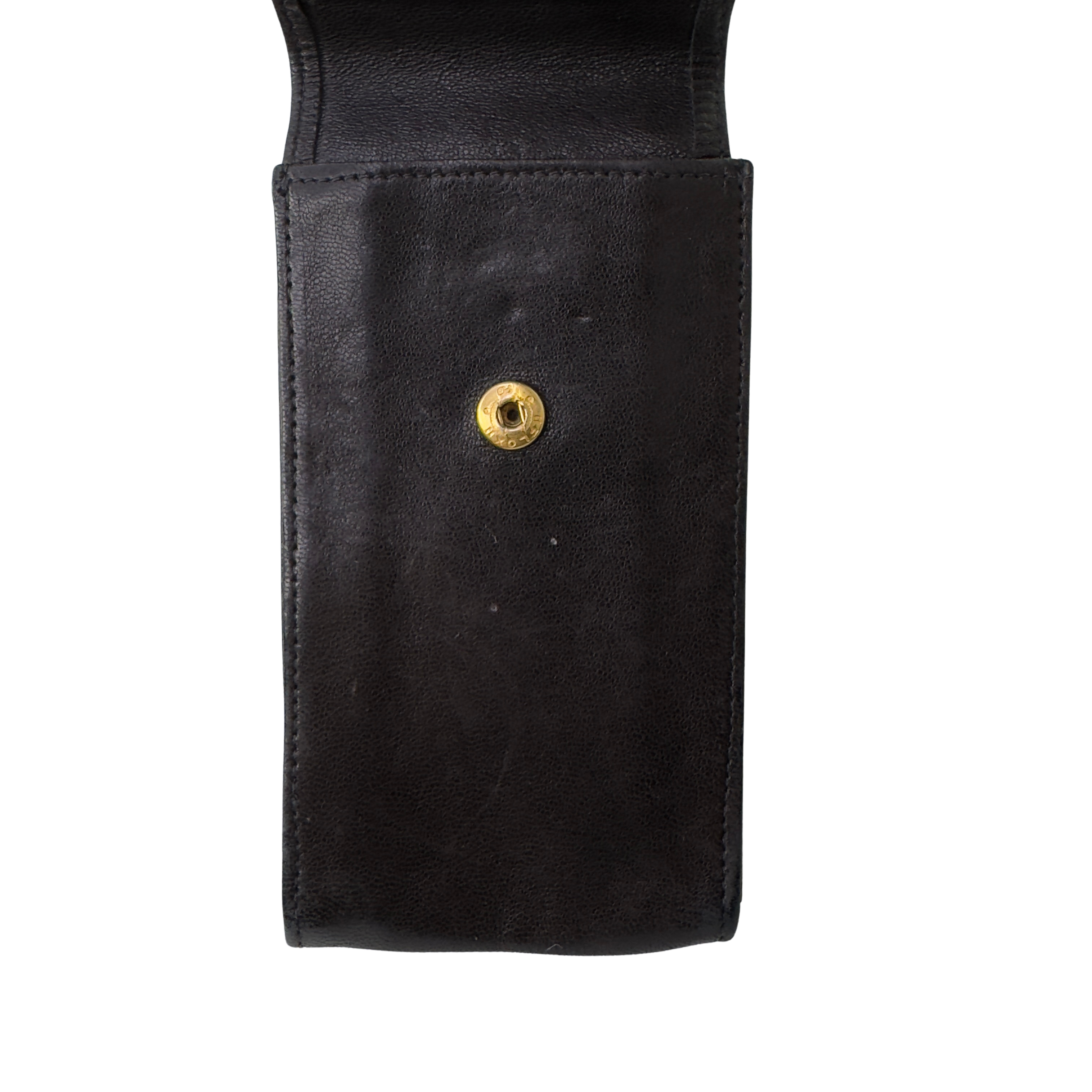 Chanel Cigarette Pouch Leather Black