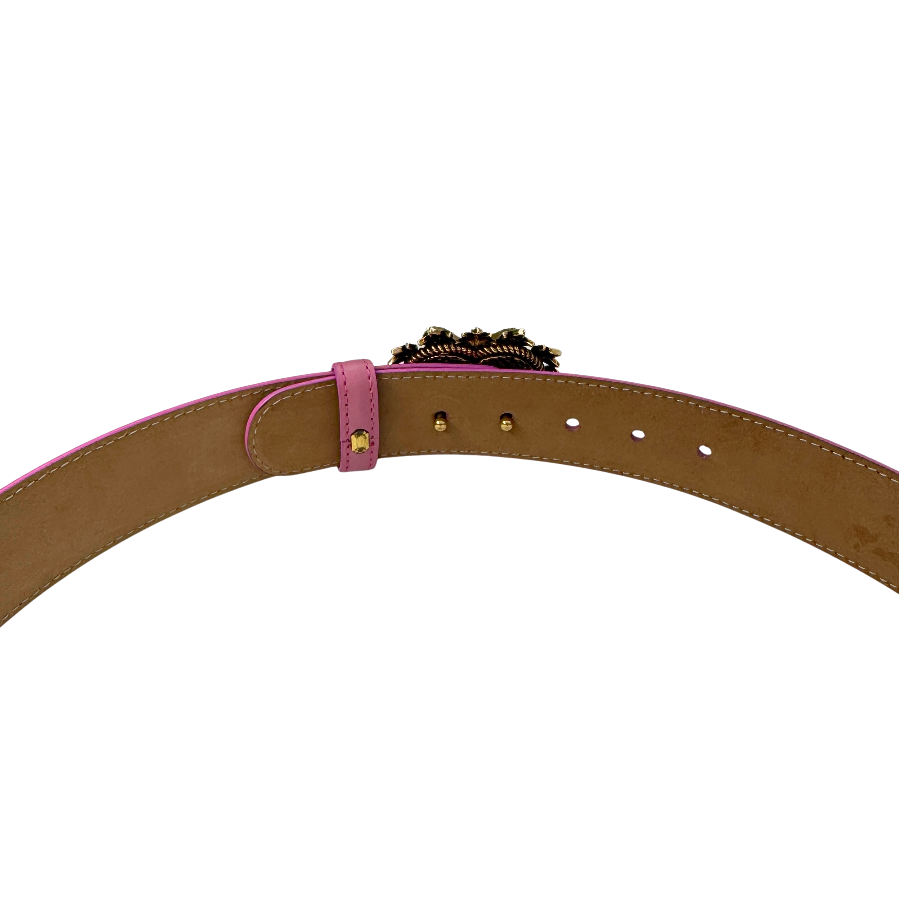 Dolce & Gabbana Devotion Belt Leather Pink