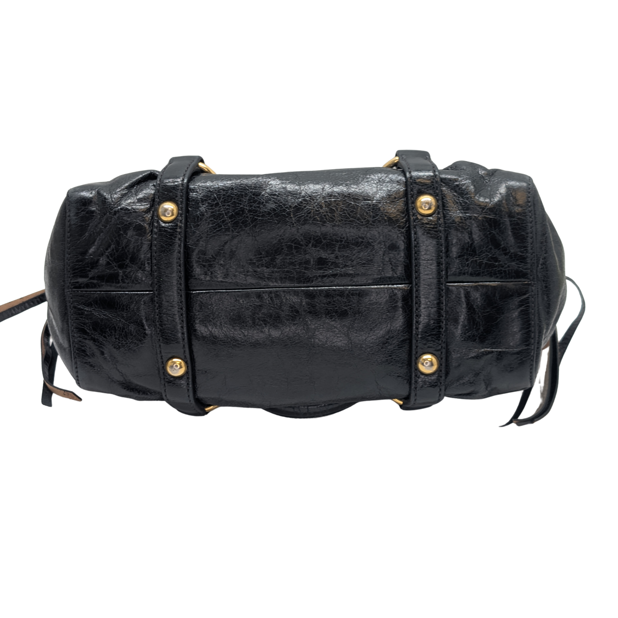 Miu Miu Vitello Crossbody Bag Black