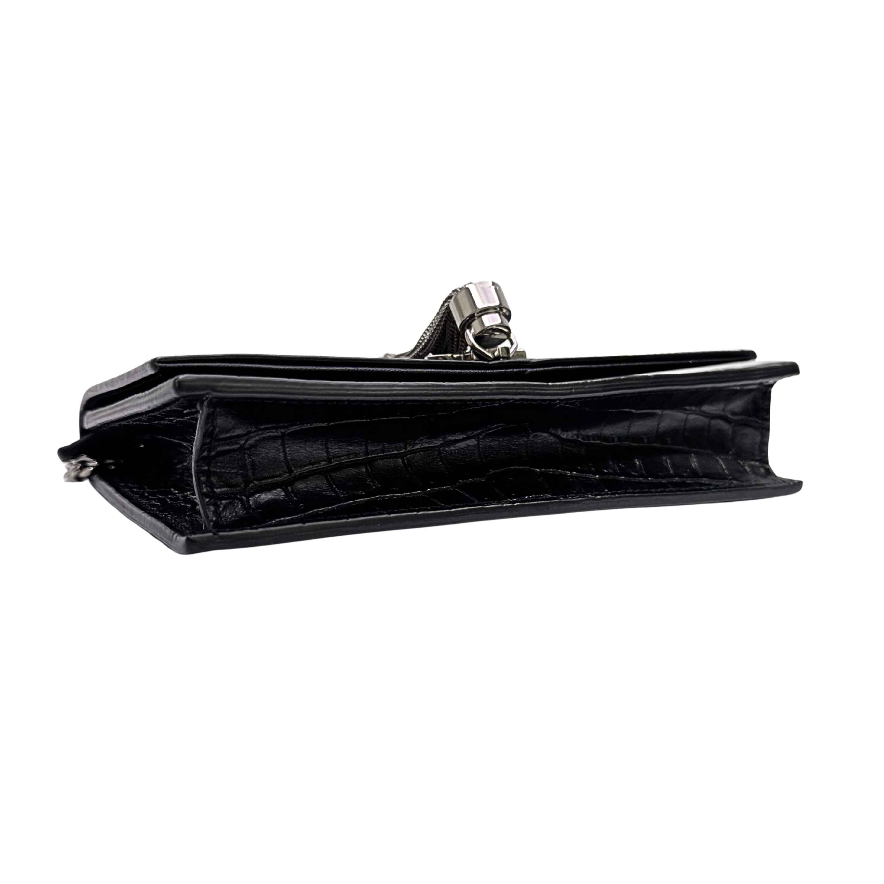 Saint Laurent Kate Shoulder Bag Leather Black