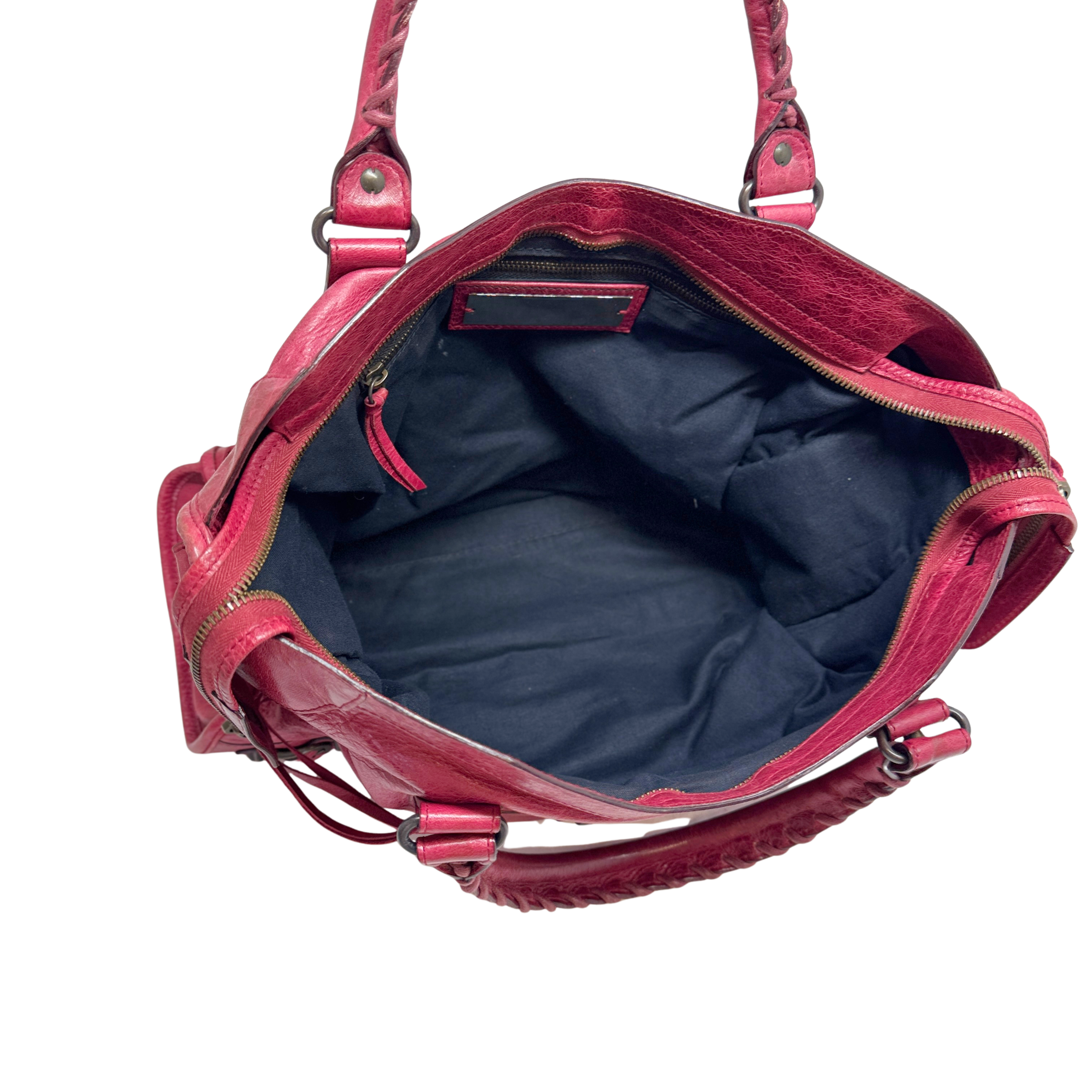 Balenciaga City Bag Small Leather Wine Red