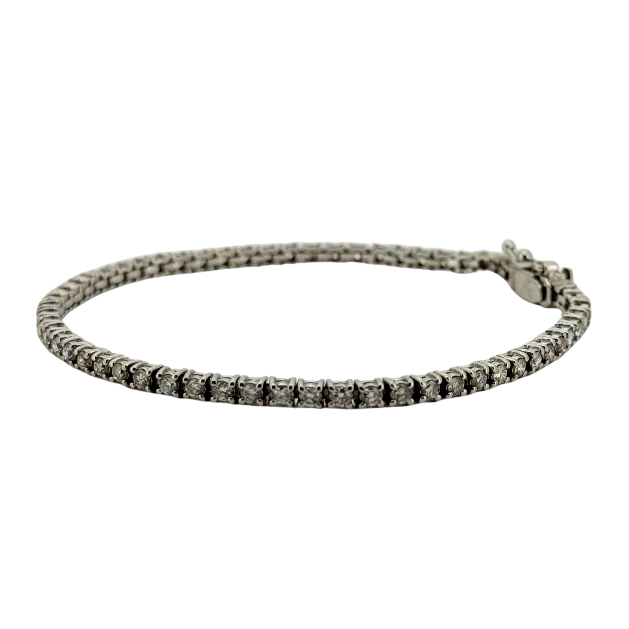 2.00ct SI Natural Diamond on Platinum Tennis Bracelet