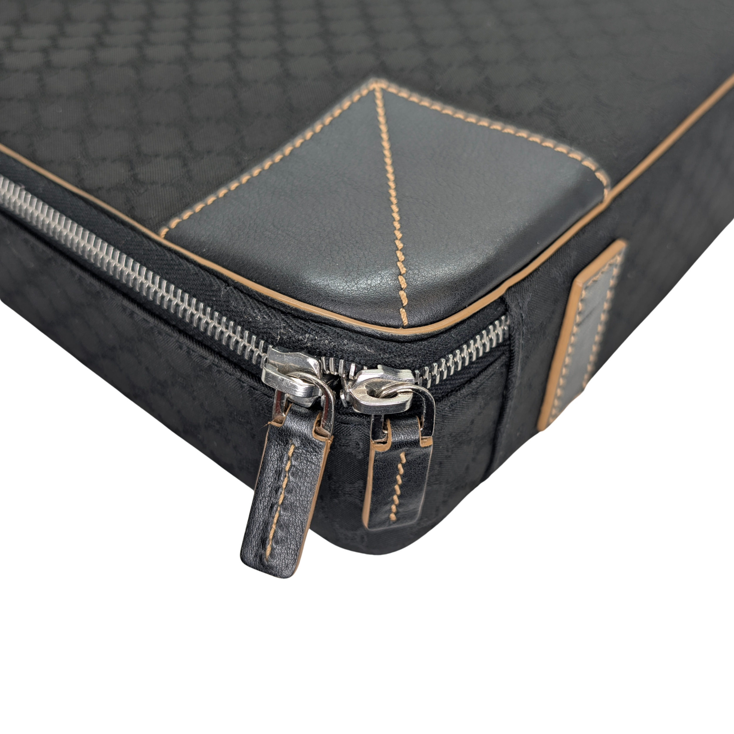 Celine Macadam Canvas & Leather Two-way Briefcase Bag