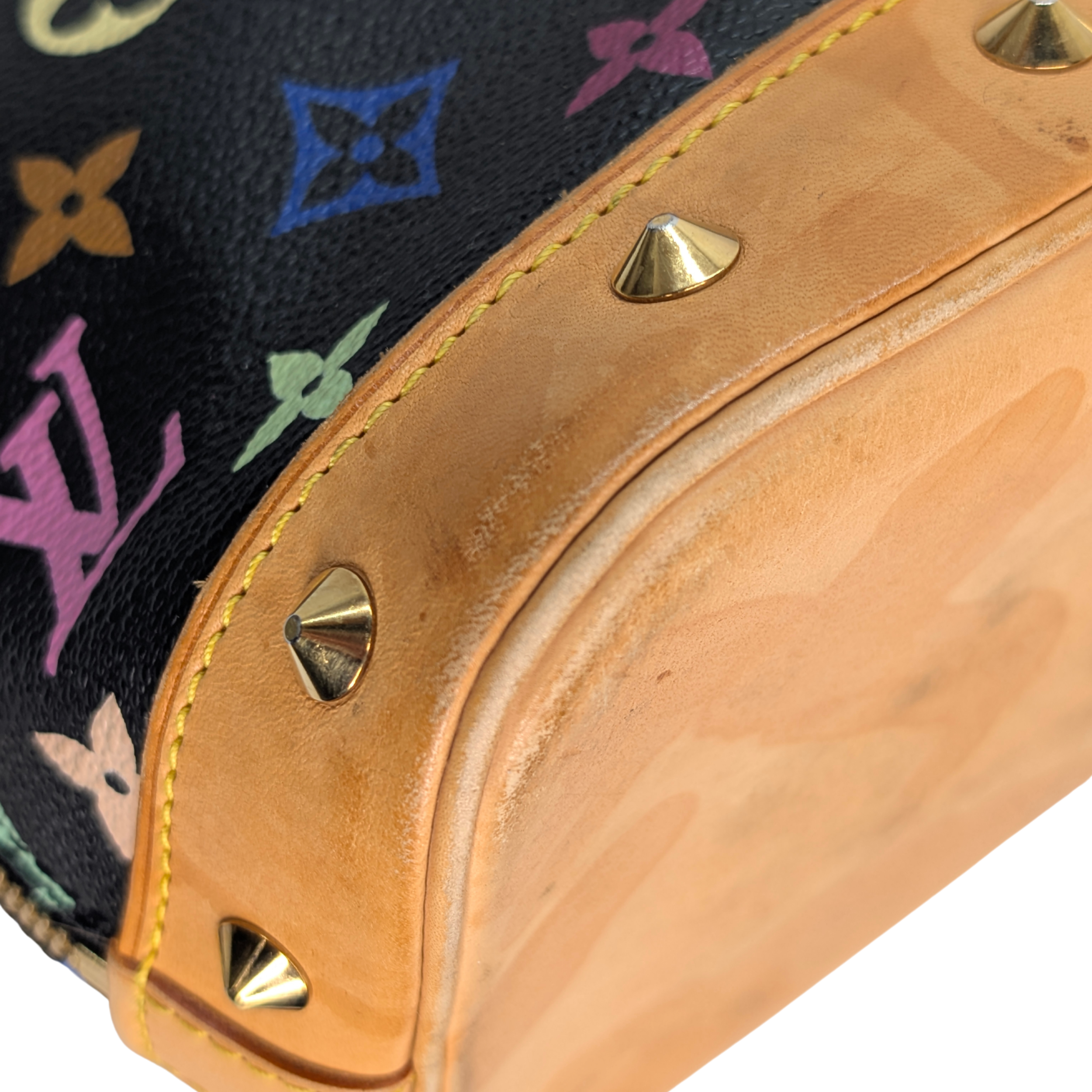 Louis Vuitton Takashi Murakami Alma PM Bag Black Monogram Multicolore