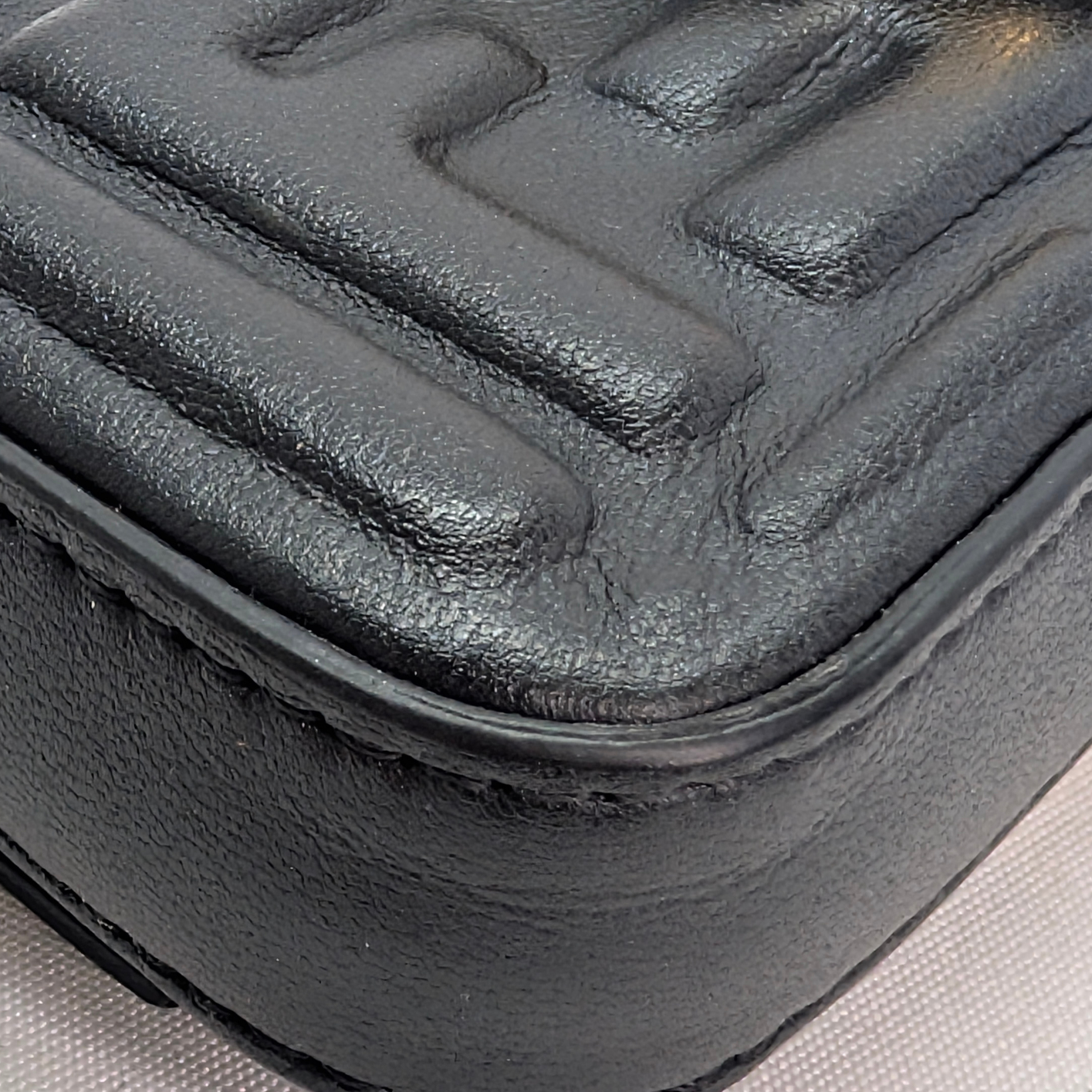 Fendi Nano Baguette Charm Bag Black