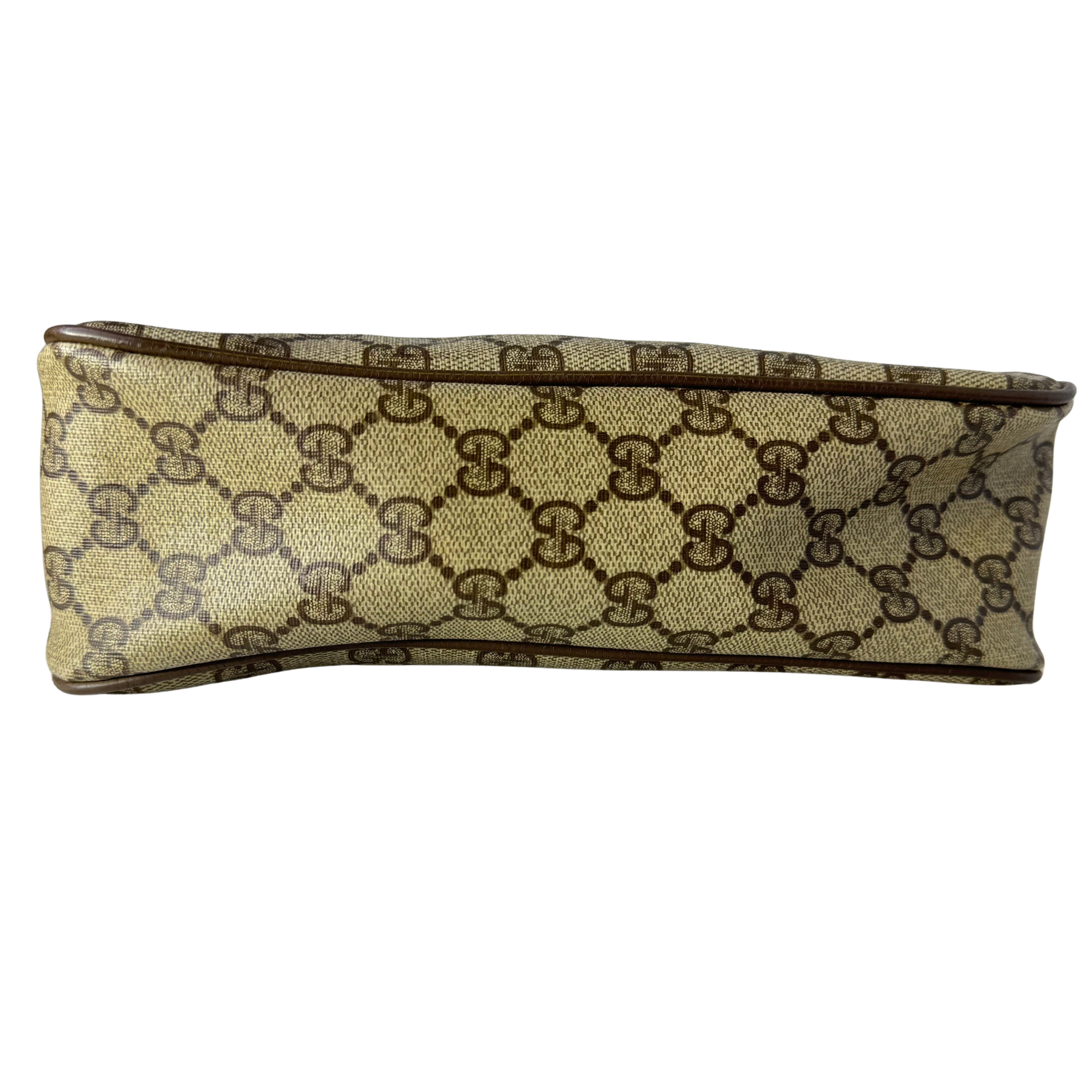 Gucci GG Supreme Crossbody Messenger Bag Beige