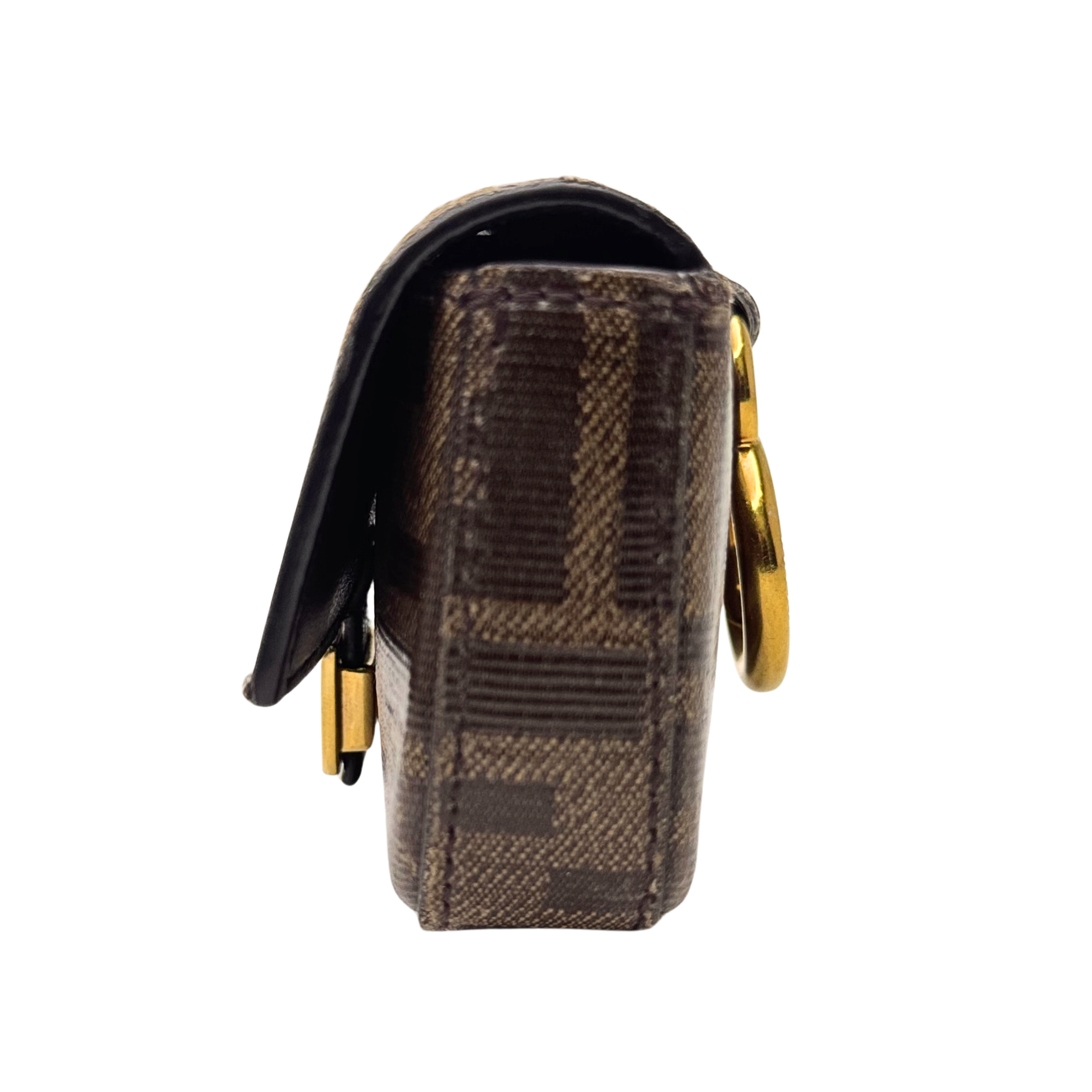 Fendi Nano Baguette Crossbody Bag Brown