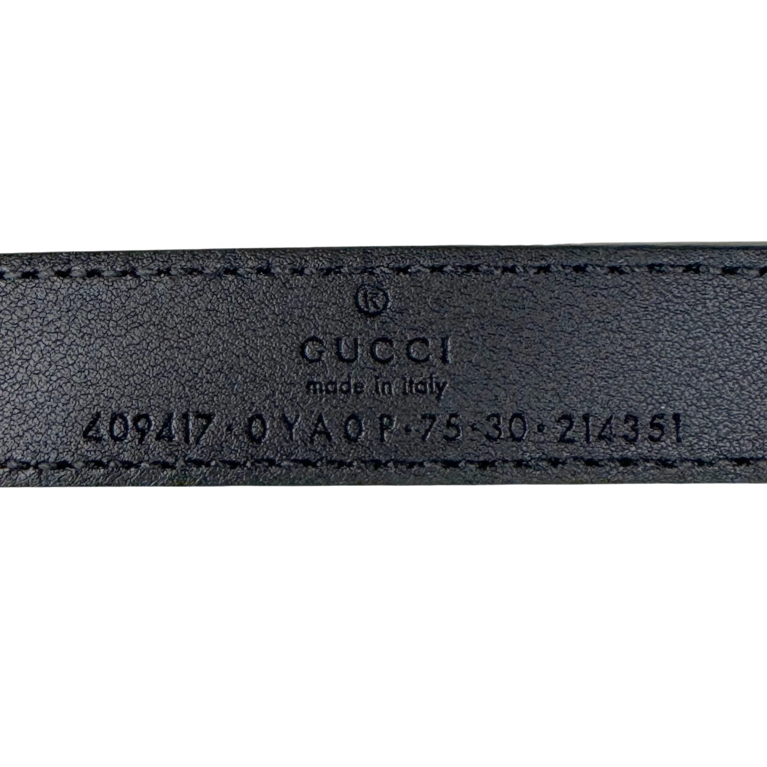 Gucci GG Marmont Thin Belt Black 90