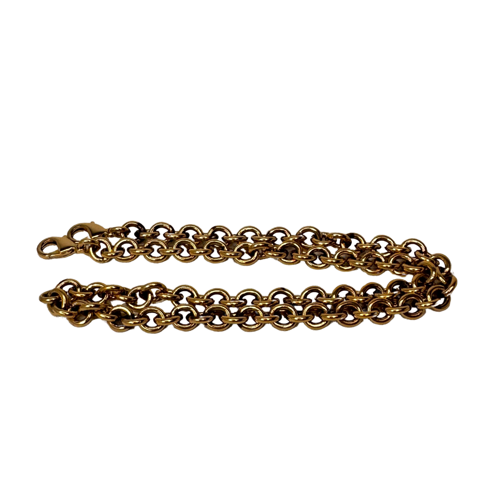 Gucci Leather Wallet on Chain Metallic Silver-Bronze