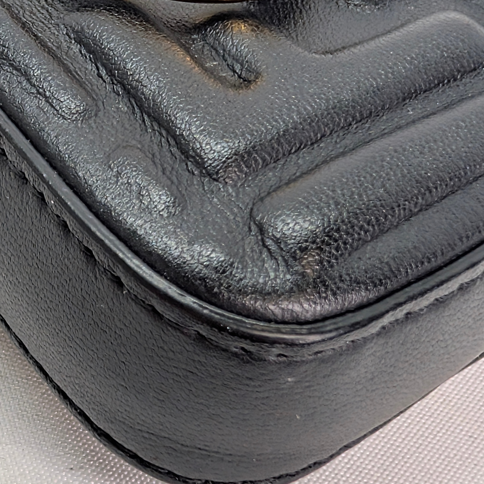 Fendi Nano Baguette Charm Bag Black