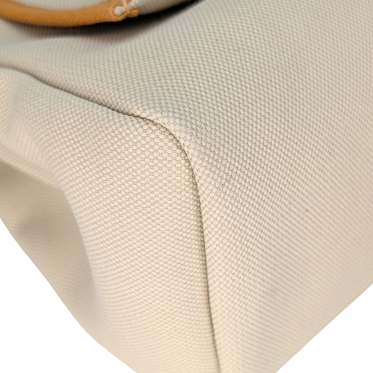 Hermes Herbag 31 Canvas Hunter leather Beton GHW Stamp Z