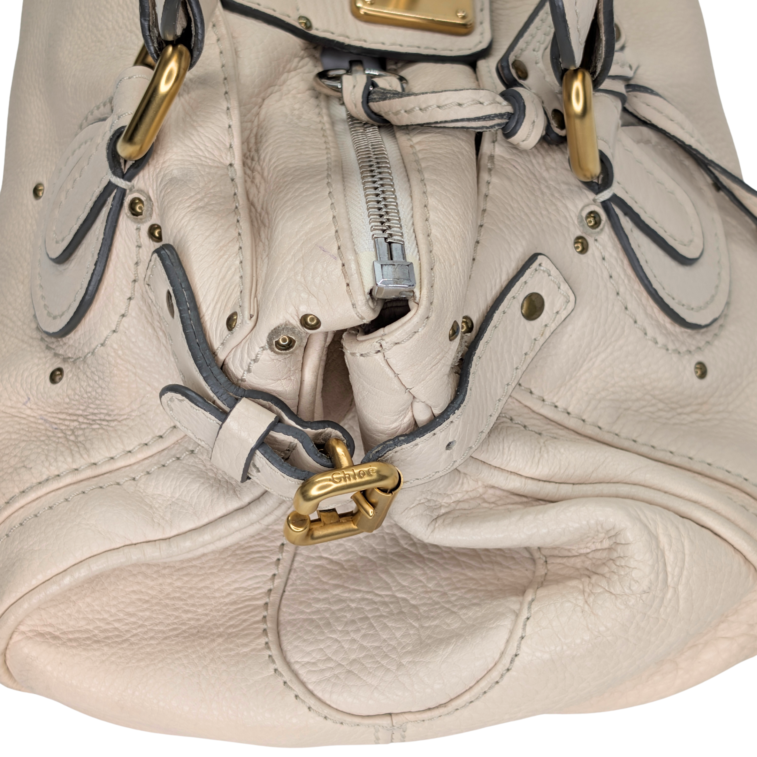 Chloé Paddington Bag Leather Off-white