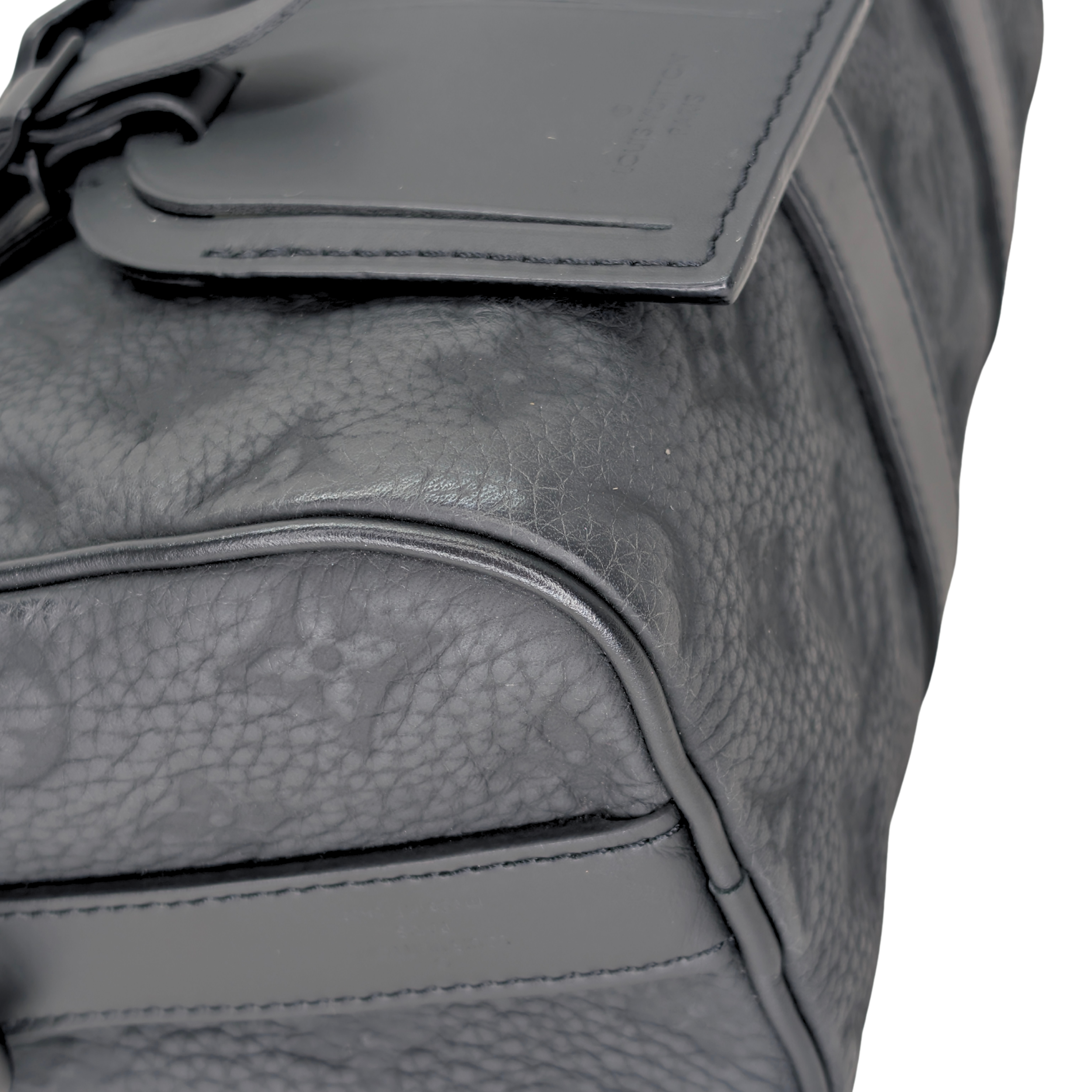 Louis Vuitton Keepall 25 Bandouliere Taurillon Monogram Leather Black