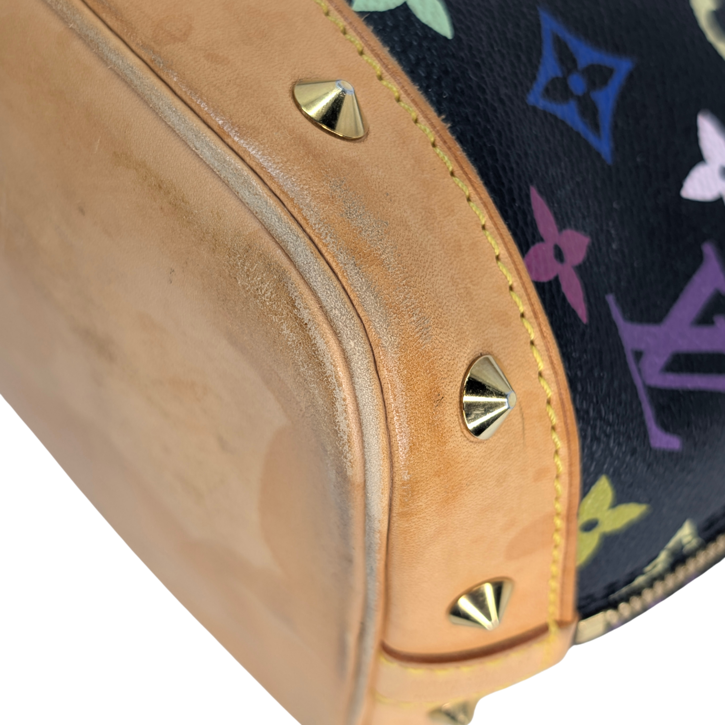 Louis Vuitton Takashi Murakami Alma PM Bag Black Monogram Multicolore