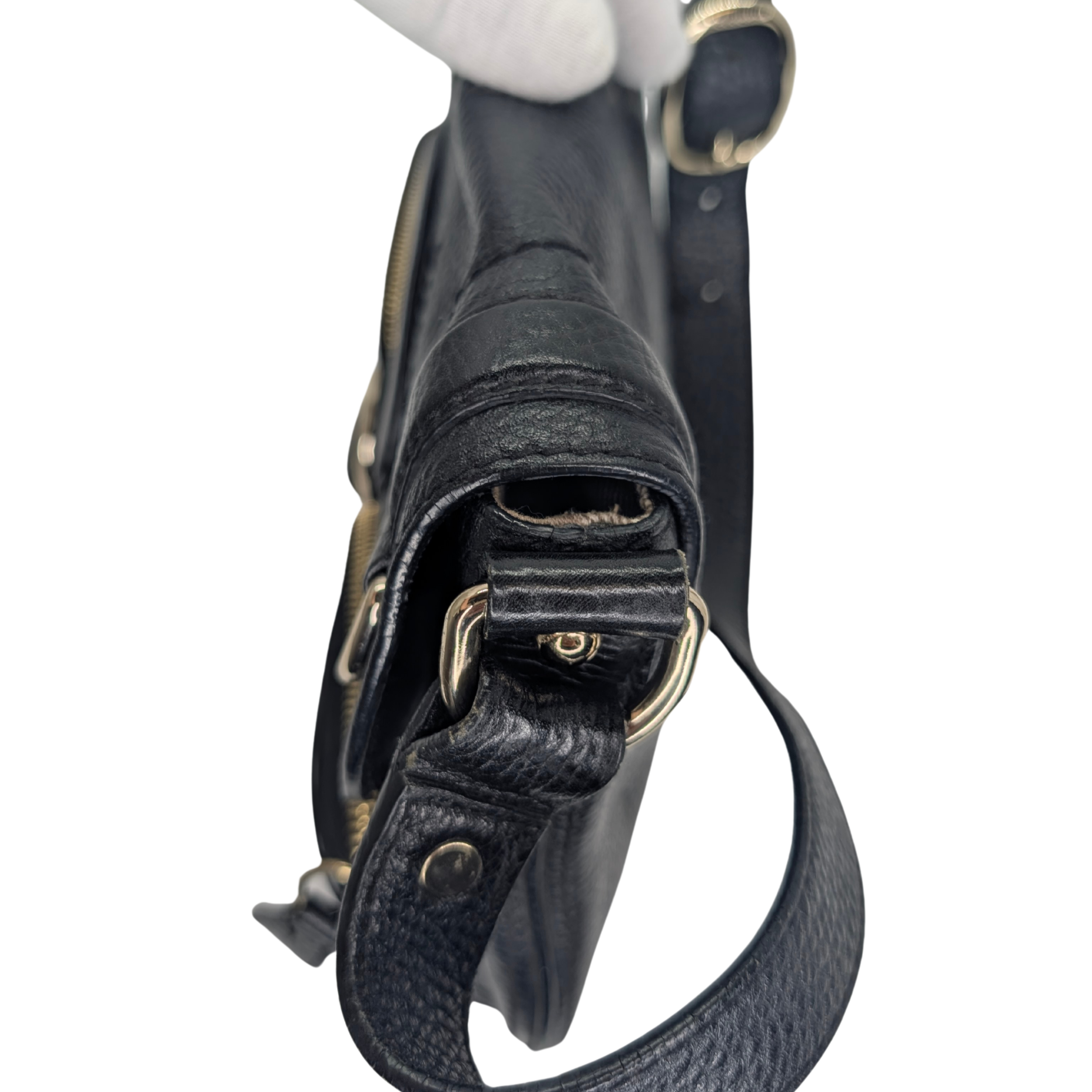 Burberry Leather Shoulder Bag Black