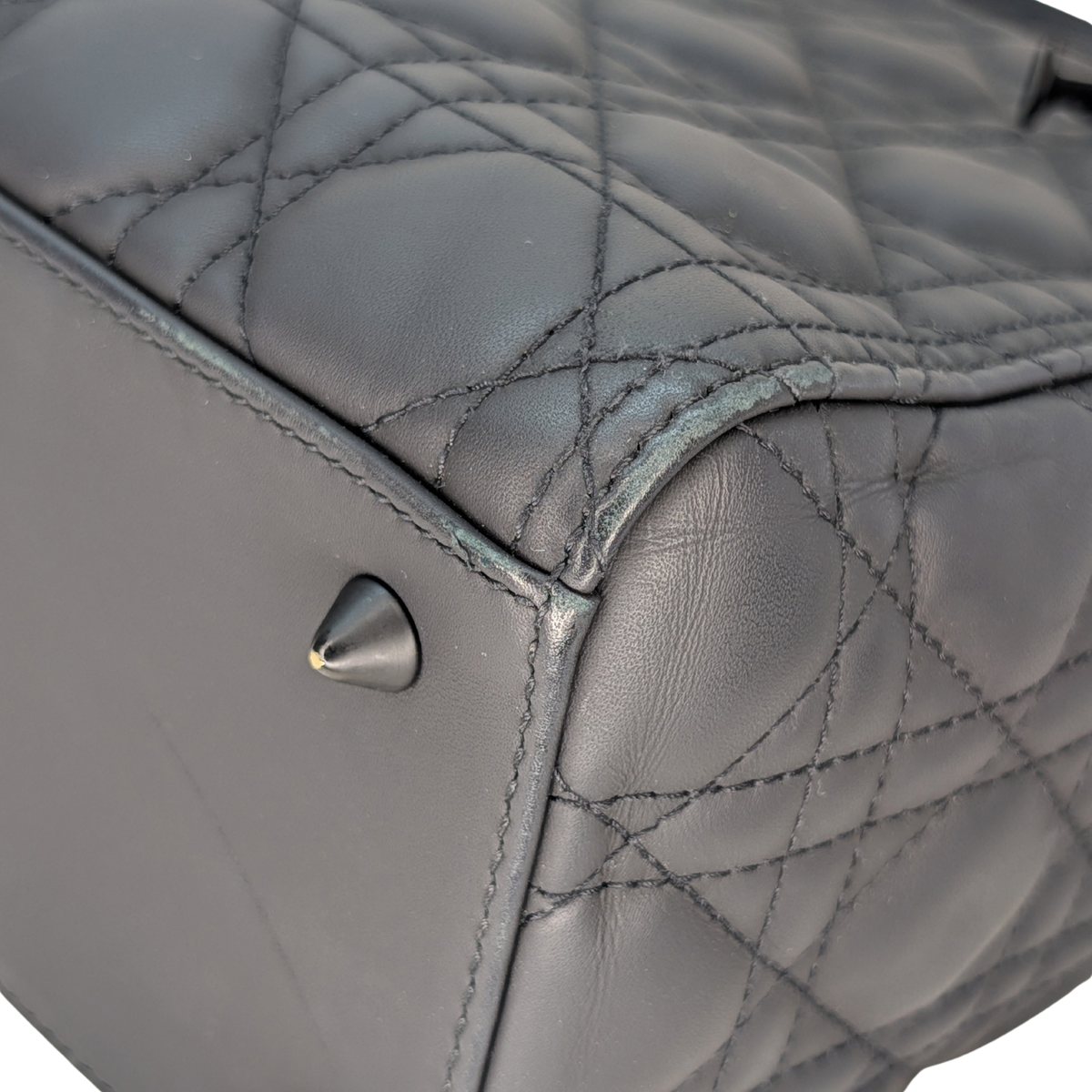 Dior Medium Lady Dior Cannage Black with Black Hardware