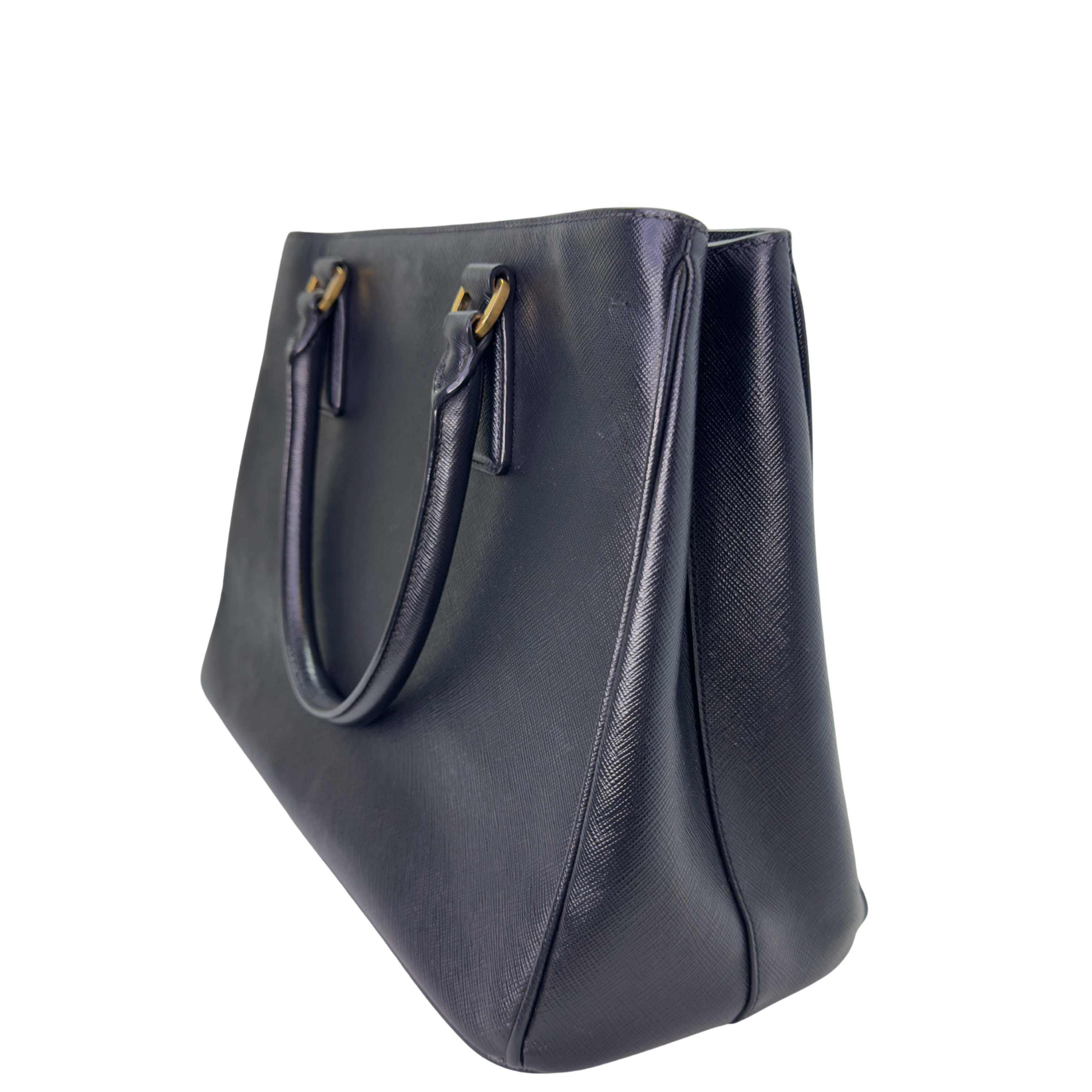 Prada Safiano Lux Medium Tote Bag Black