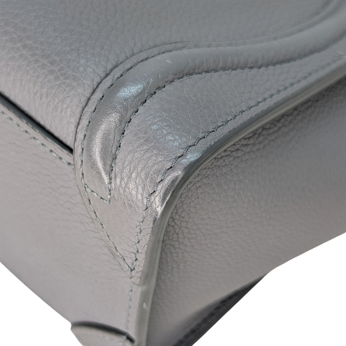 Celine Nano Luggage Tote Bag Dark Grey Kohl