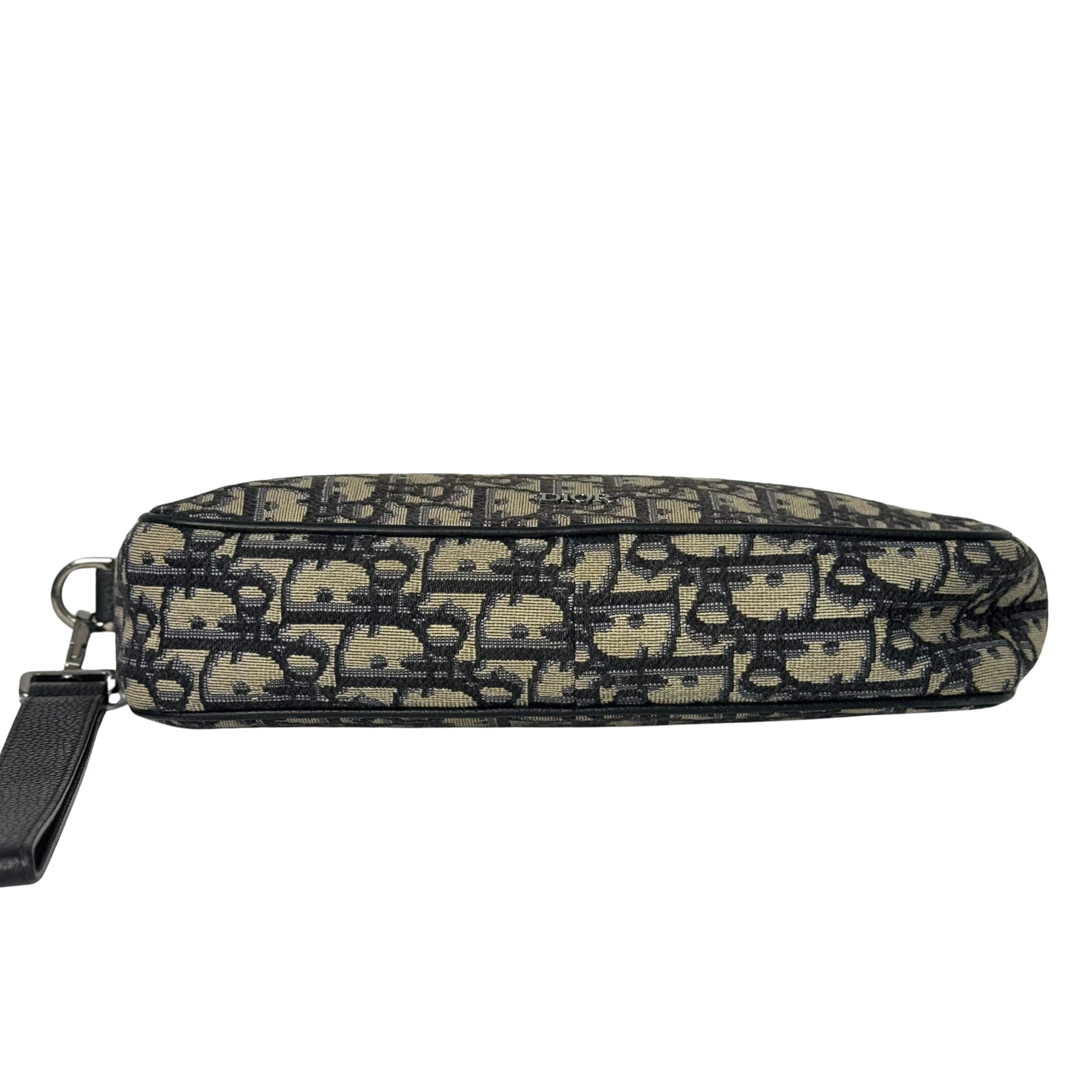 Dior Unisex Oblique Wristlet toiletry clutch Bag