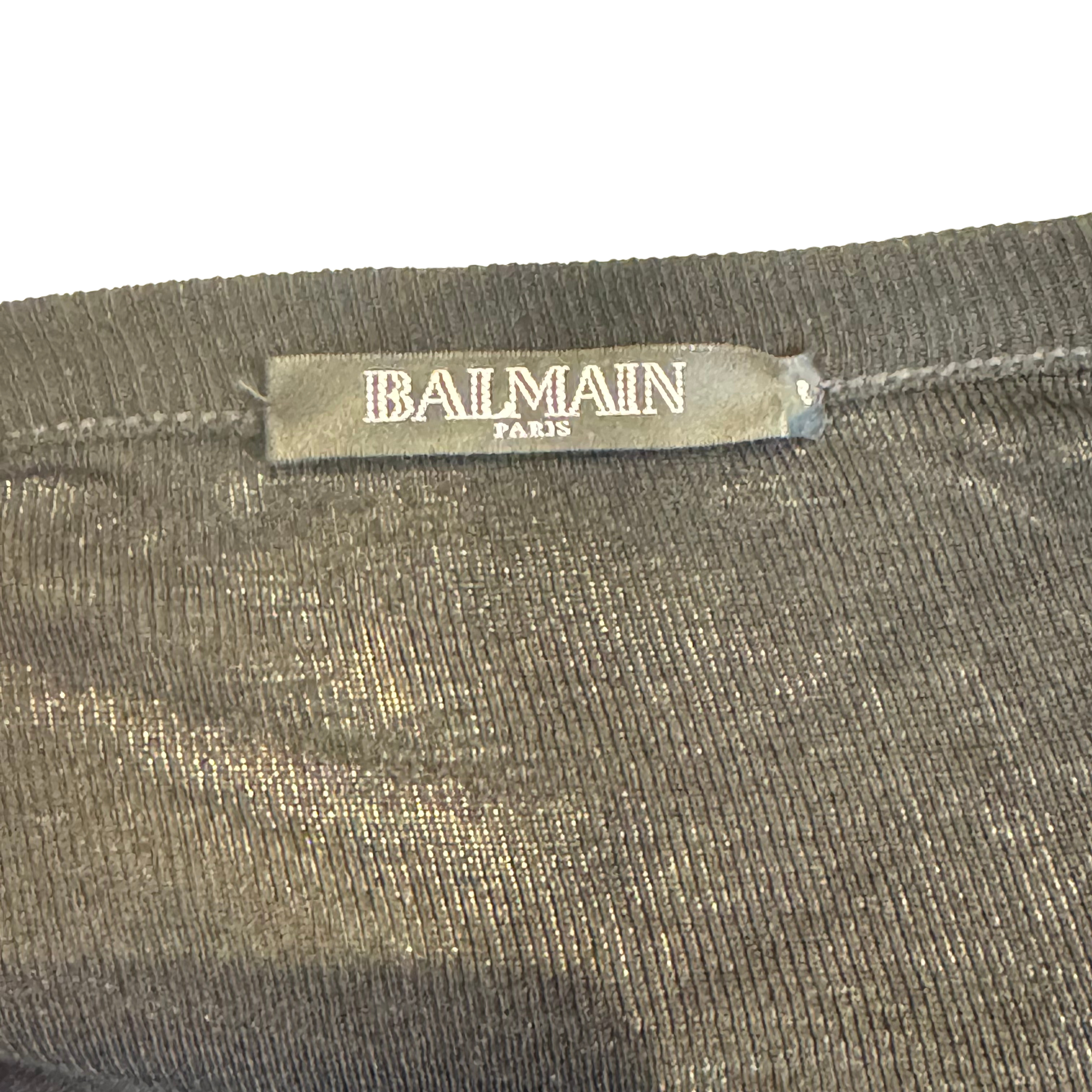Balmain Paris Two Piece Cardigan And Pants Set Sizes 38 + 40 Black
