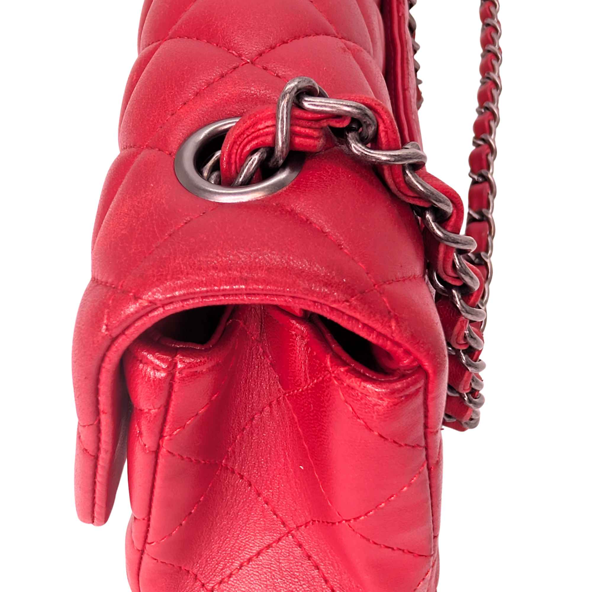 Chanel Mini Rectangular Classic Flap Bag Red