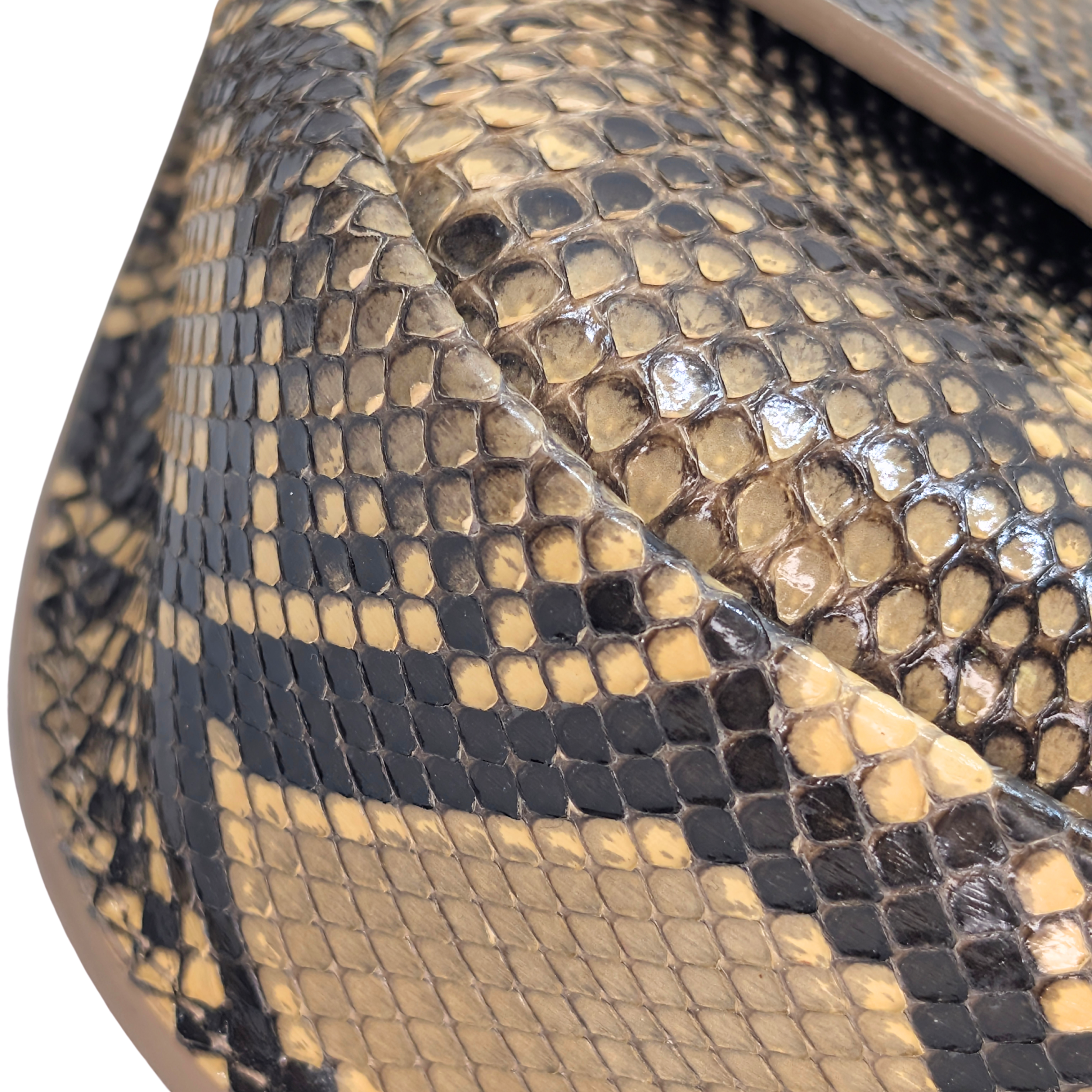 Saint Laurent Kaia Neutral Python Small Bag