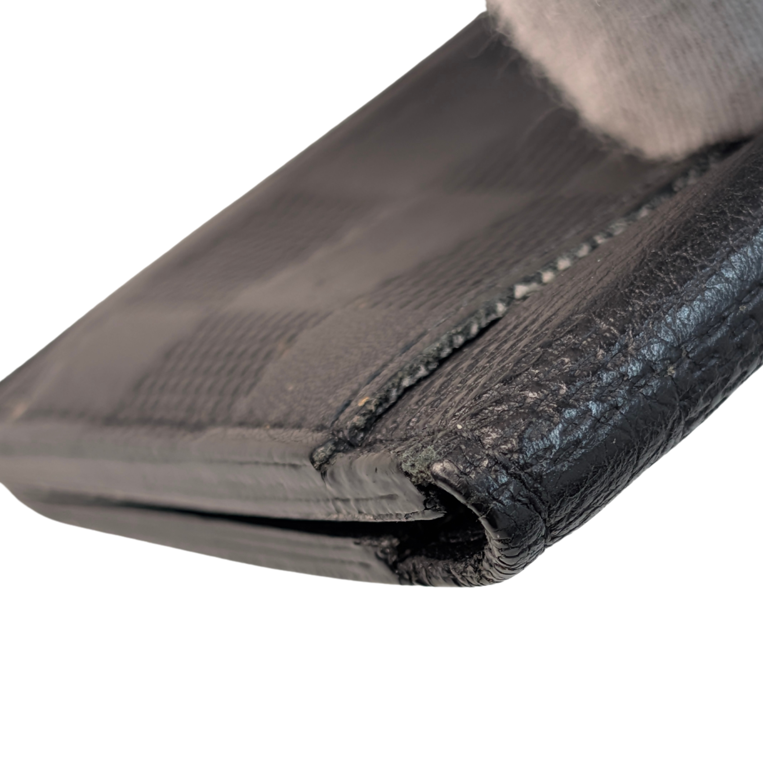 Louis Vuitton Damier Leather Pocket Organiser Wallet Black