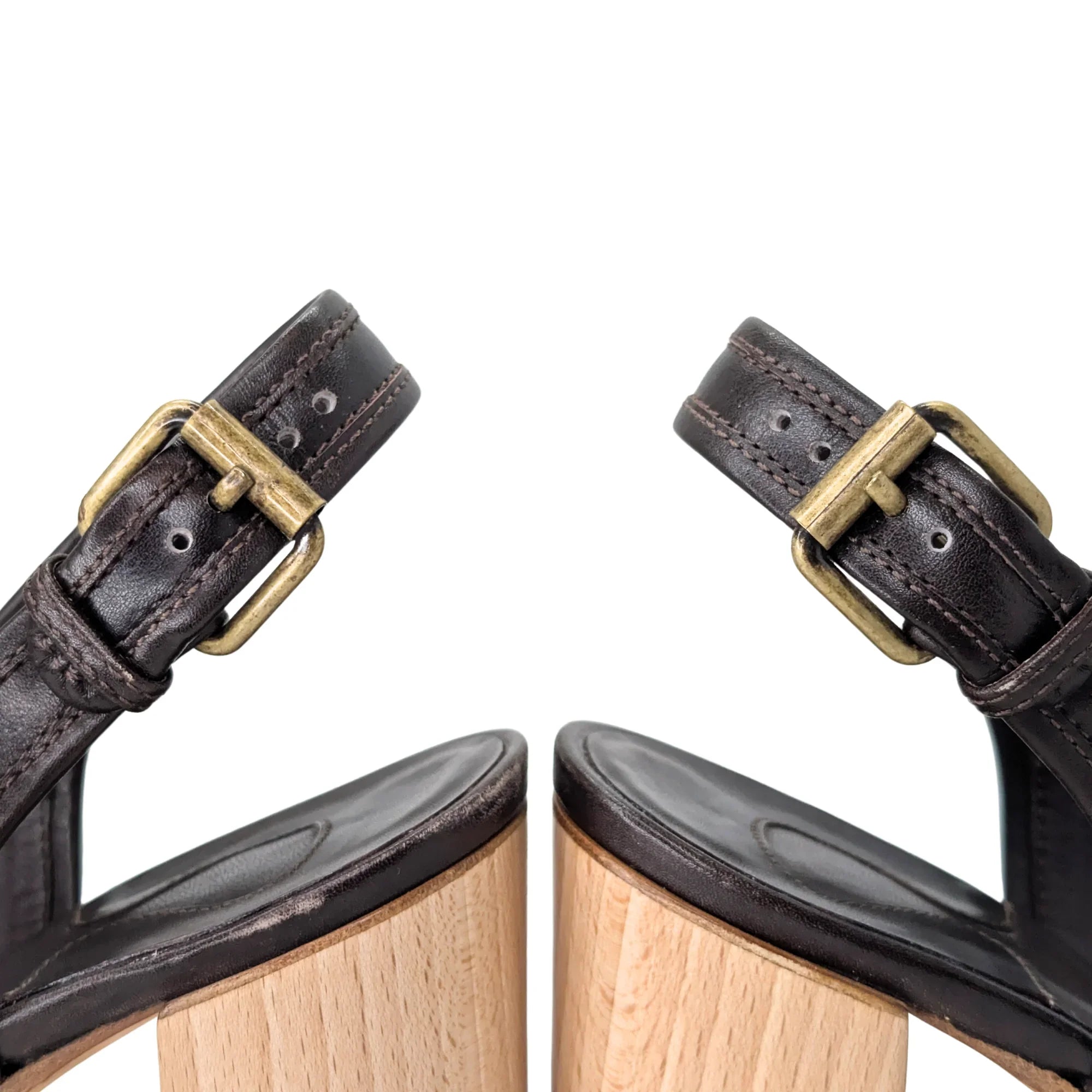 Chloé Slingback Heels Brown 39 - Lost Designer