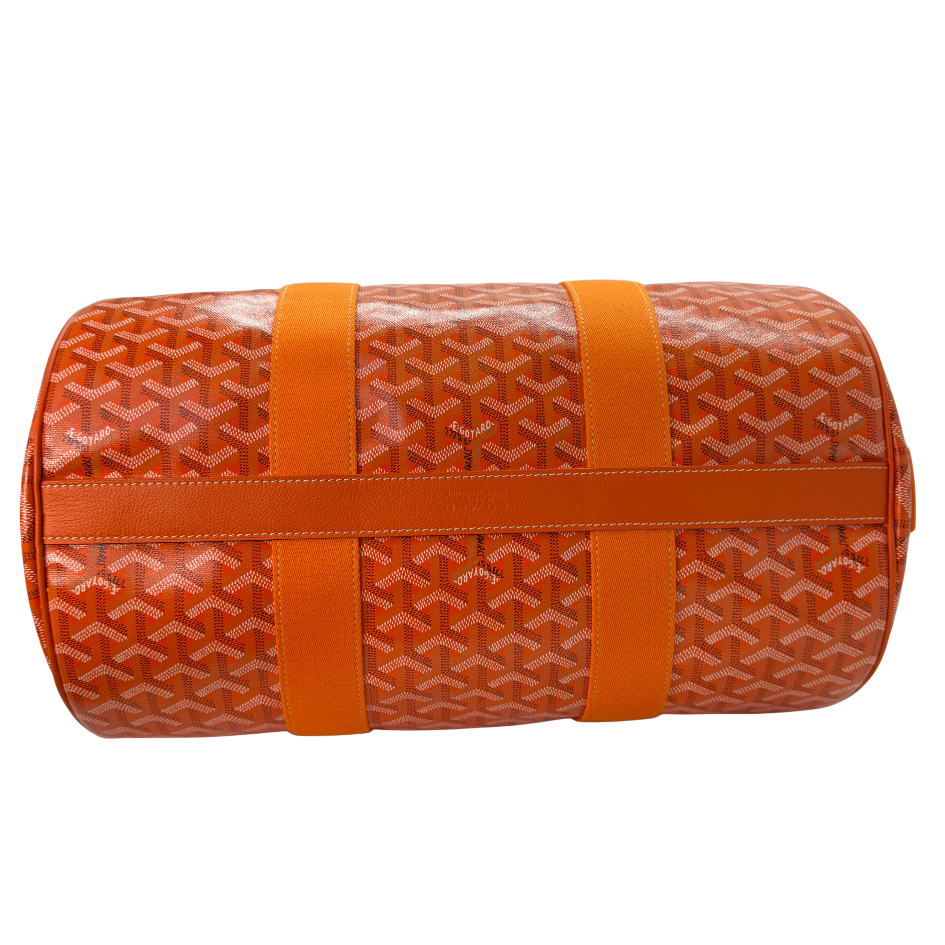 Goyard Orange Barrel 40 Sports Bag