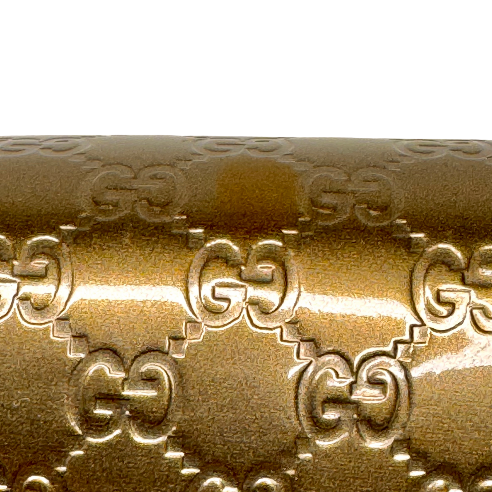 Gucci Leather Wallet on Chain Metallic Silver-Bronze