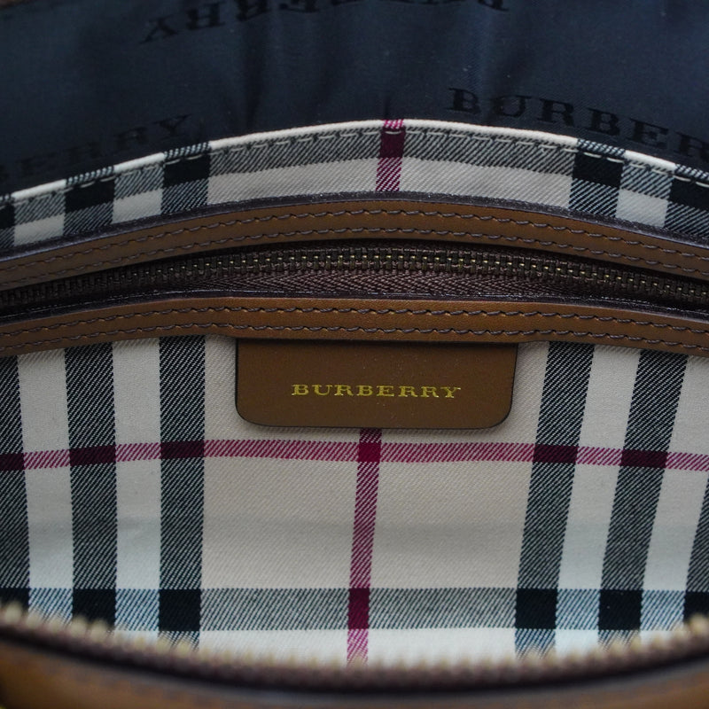 Burberry Handbag Leather Brown